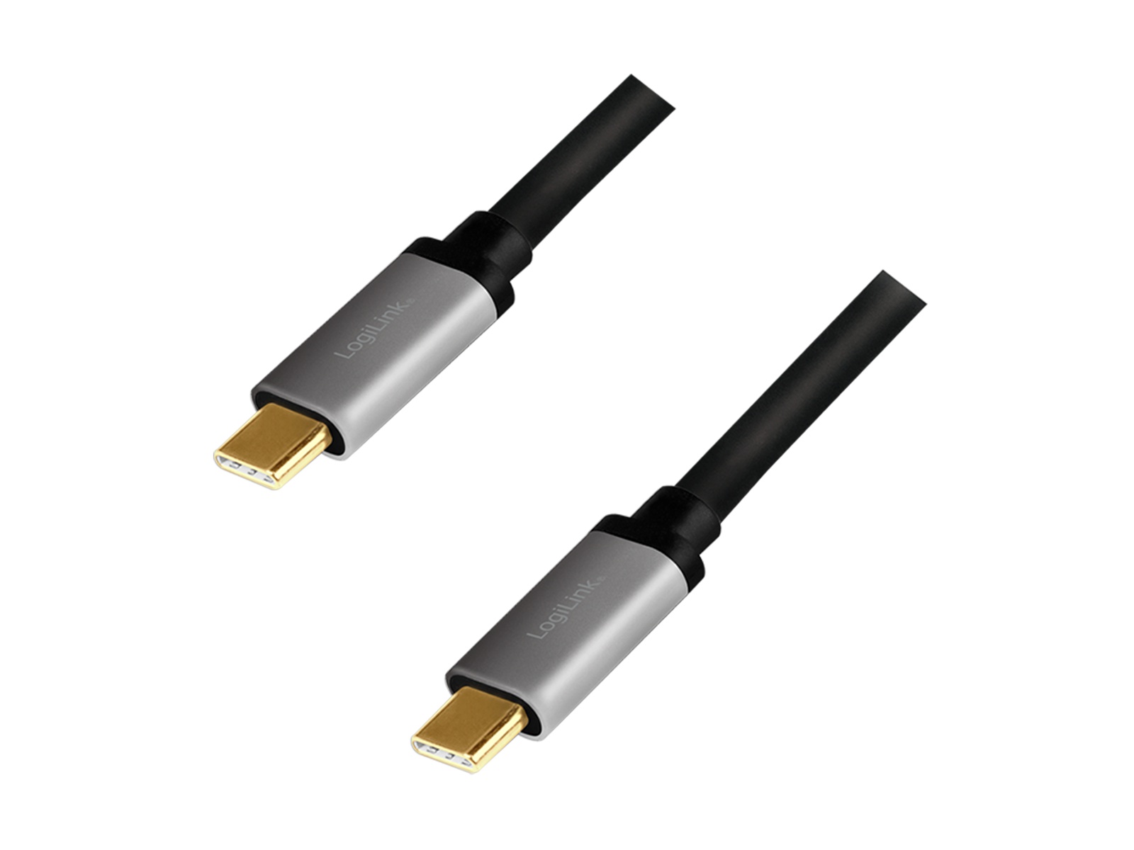 LOGILINK USB2.0 Kabel CUA0106 USB-C M/USB-C M, Alu, 1,5 m