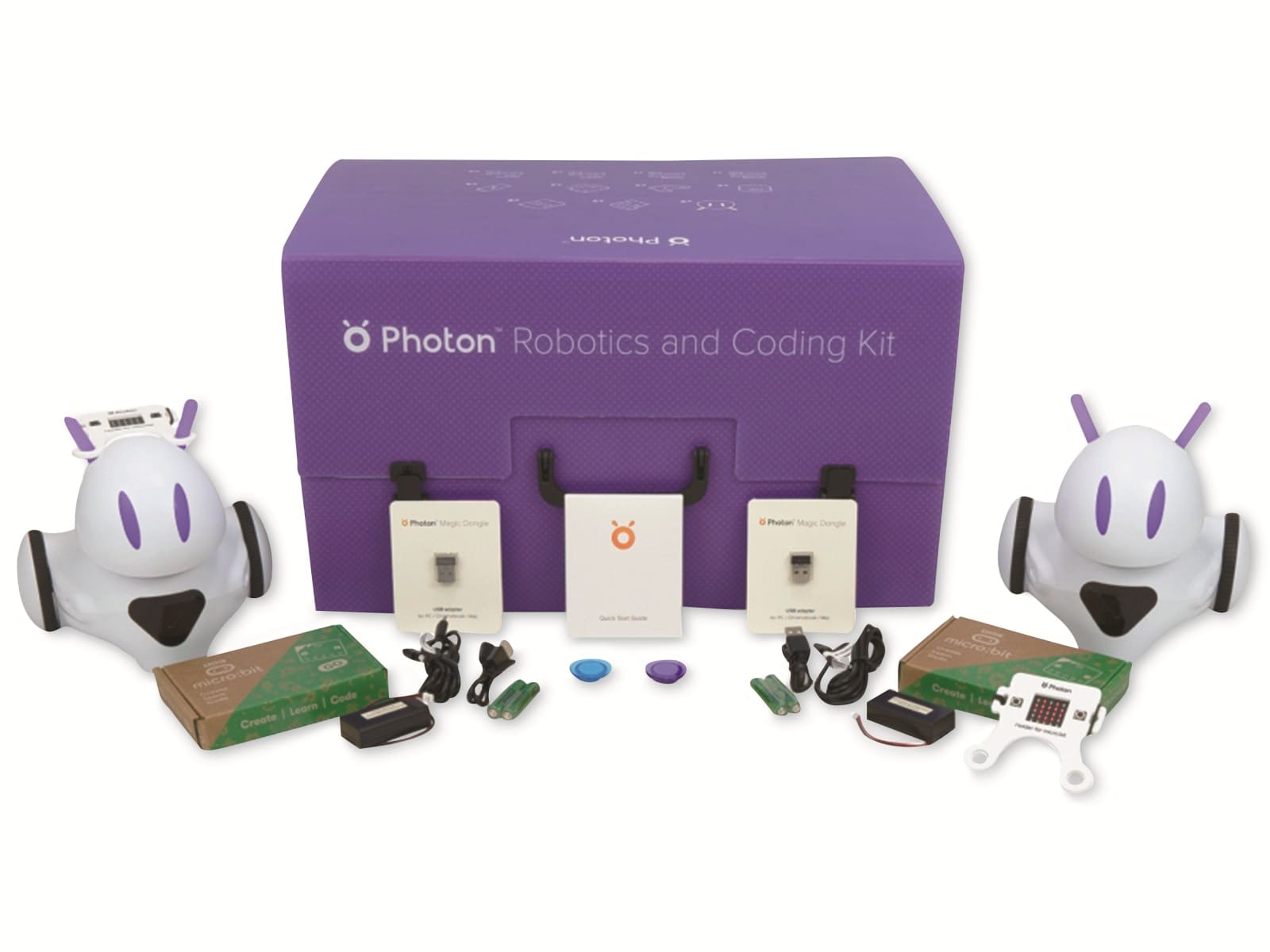 Photon MINT Education, PE_RC, Komplettpaket "Robotik & Programmierung" inkl. 2 Roboter ab 10 Jahren