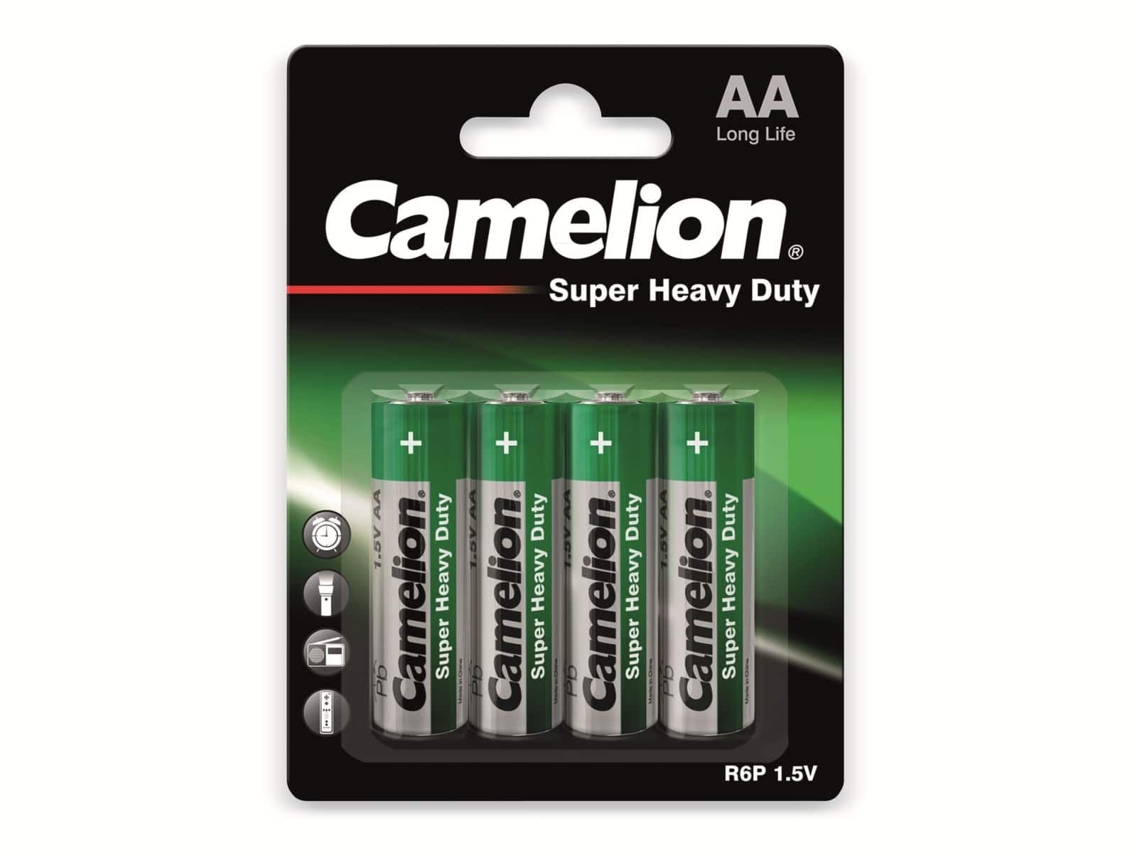 CAMELION Mignon-Batterie, Super Heavy Duty 4 Stück