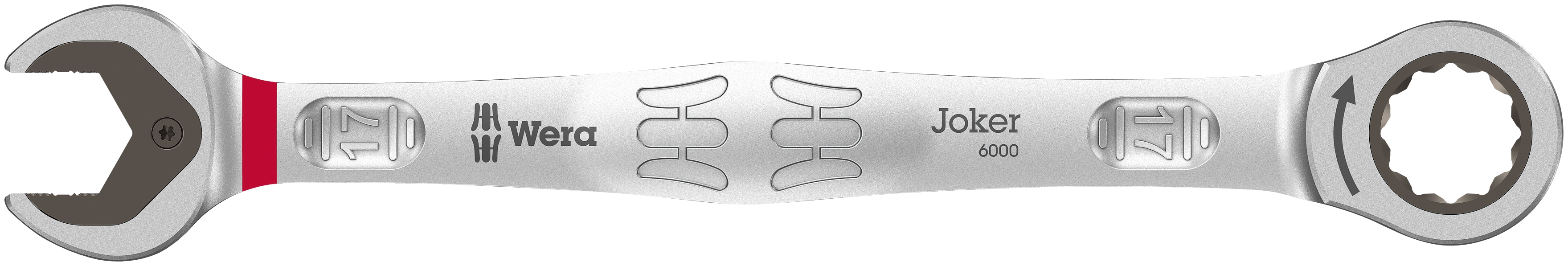 WERA Maul-Ringratschen-Schlüssel, 05073277001, 6000 Joker, 17 mm WERA Maul-Ringratschen-Schlüssel, 05073277001, 6000 Joker, 17 mm