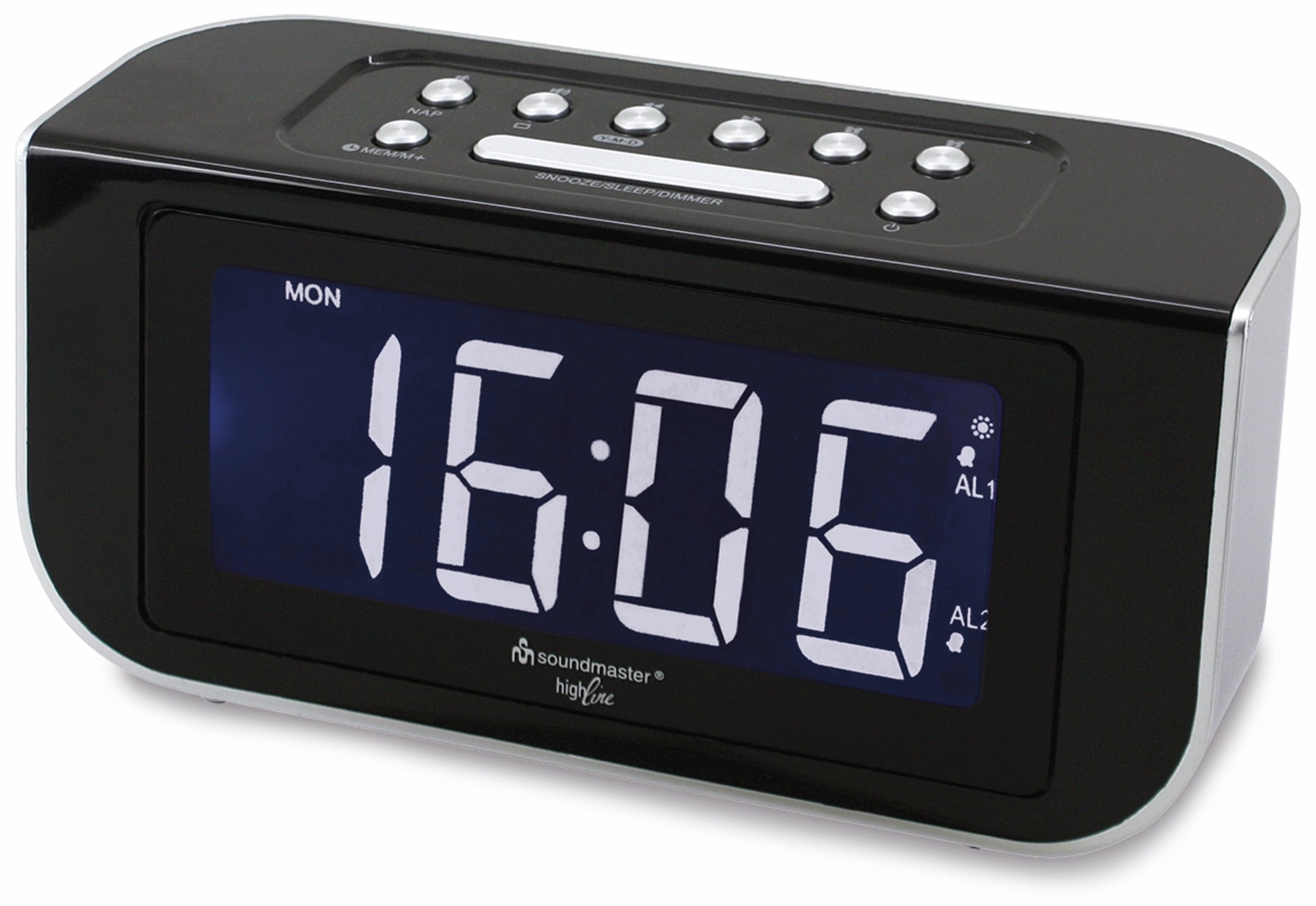 SOUNDMASTER HIGHLINE Uhrenradio FUR4005, schwarz SOUNDMASTER Uhrenradio FUR4005