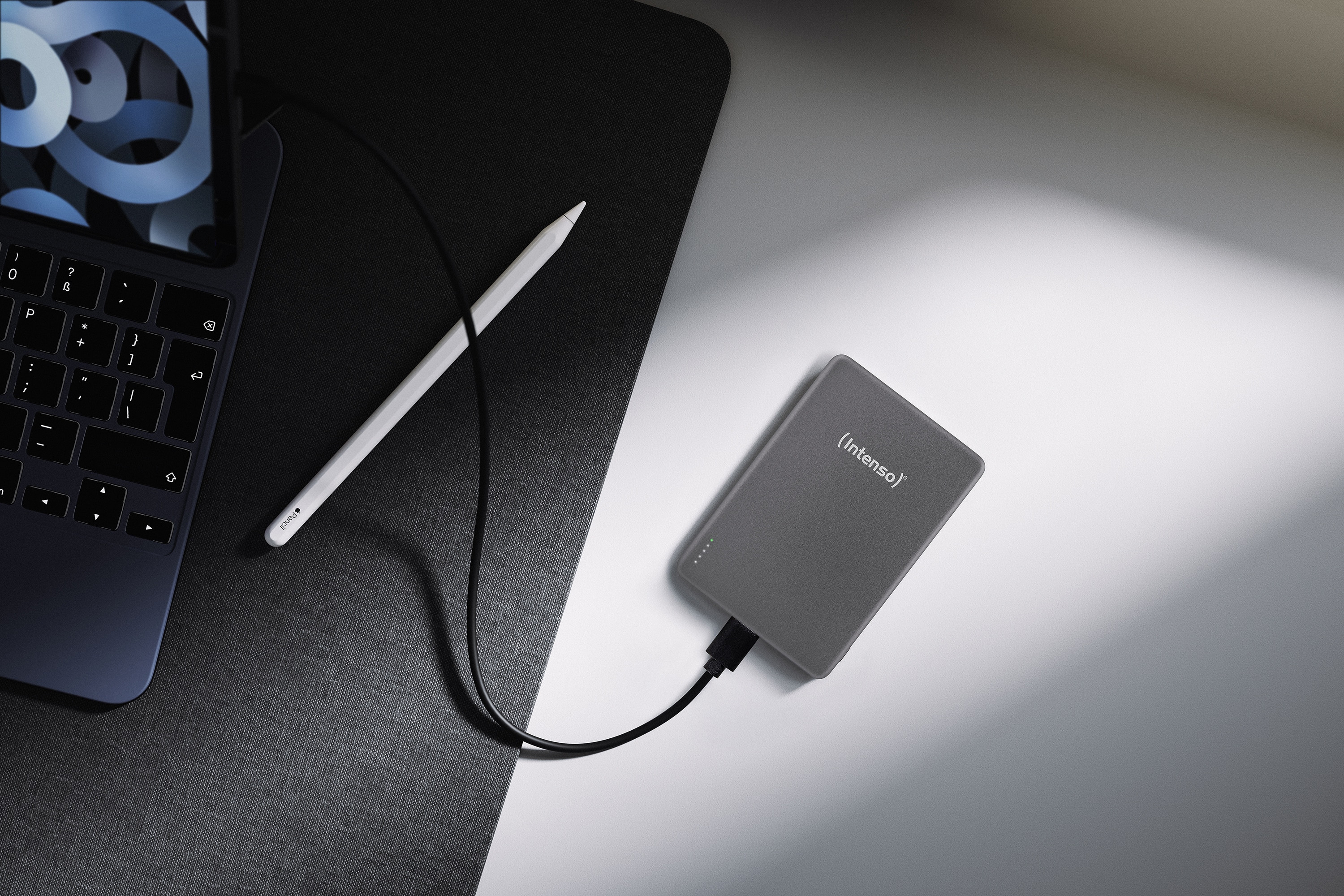 INTENSO Powerbank Magnetic Wireless, MW 10000, grau