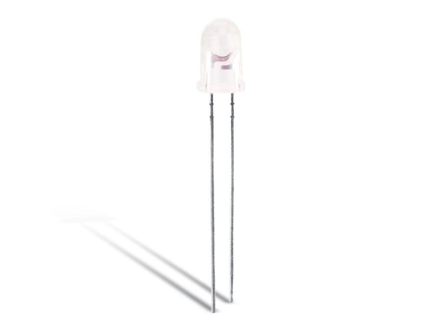 EVERLIGHT LED 5 mm, weiß, farblos, 14250 mcd, 20 °