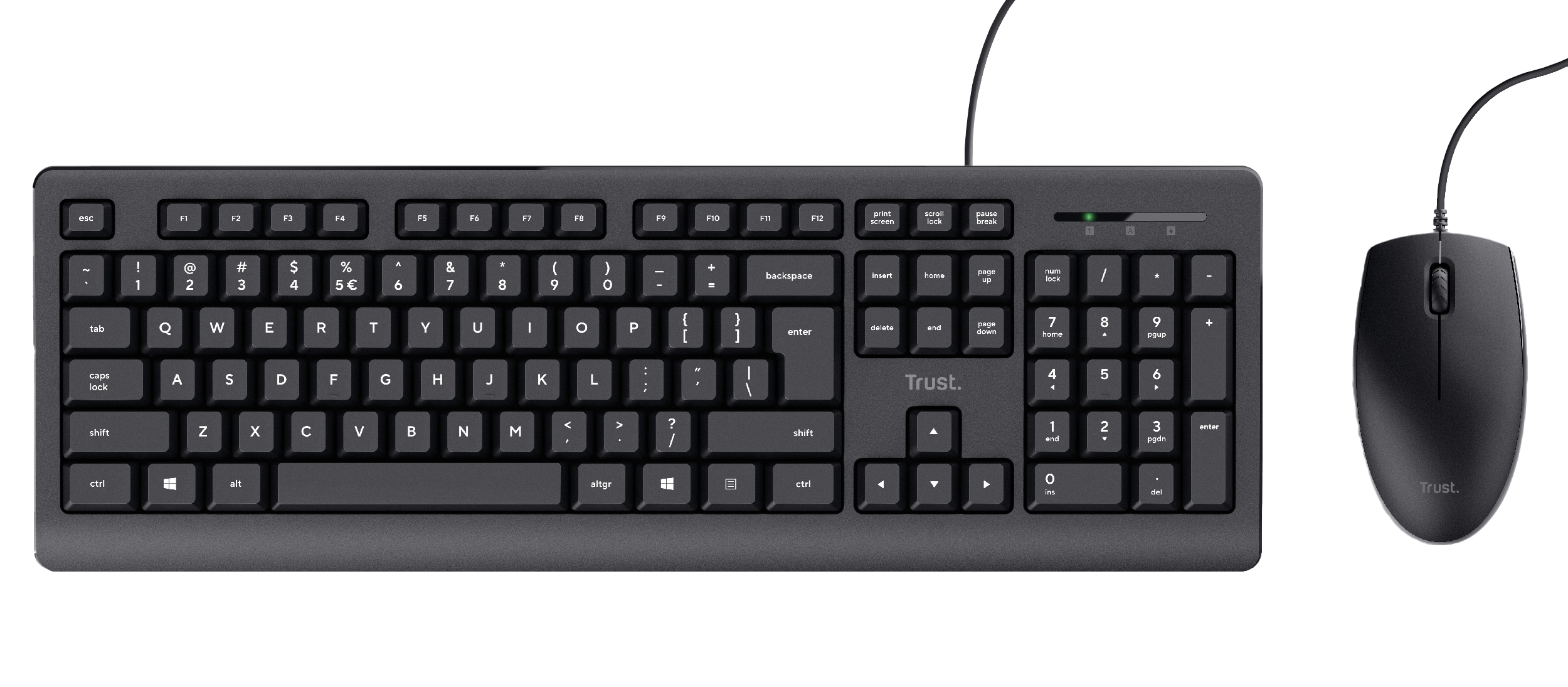 TRUST Tastatur- und Mausset TKM-250