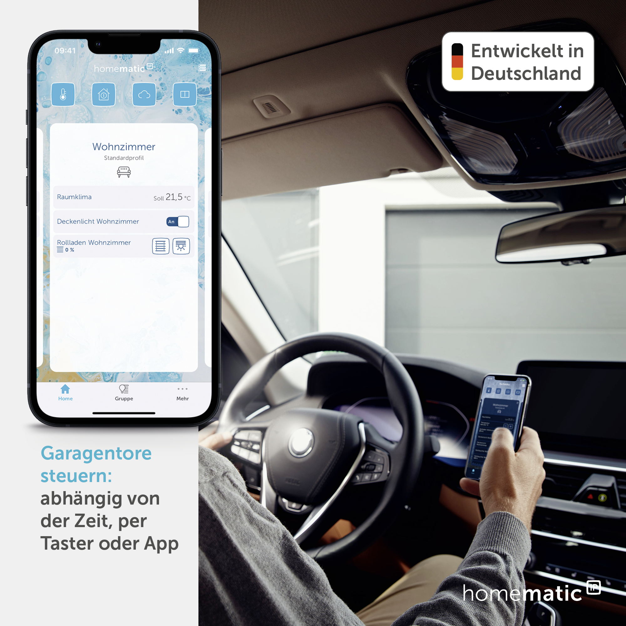 HOMEMATIC IP Smart Home 150586A0, Garagentortaster