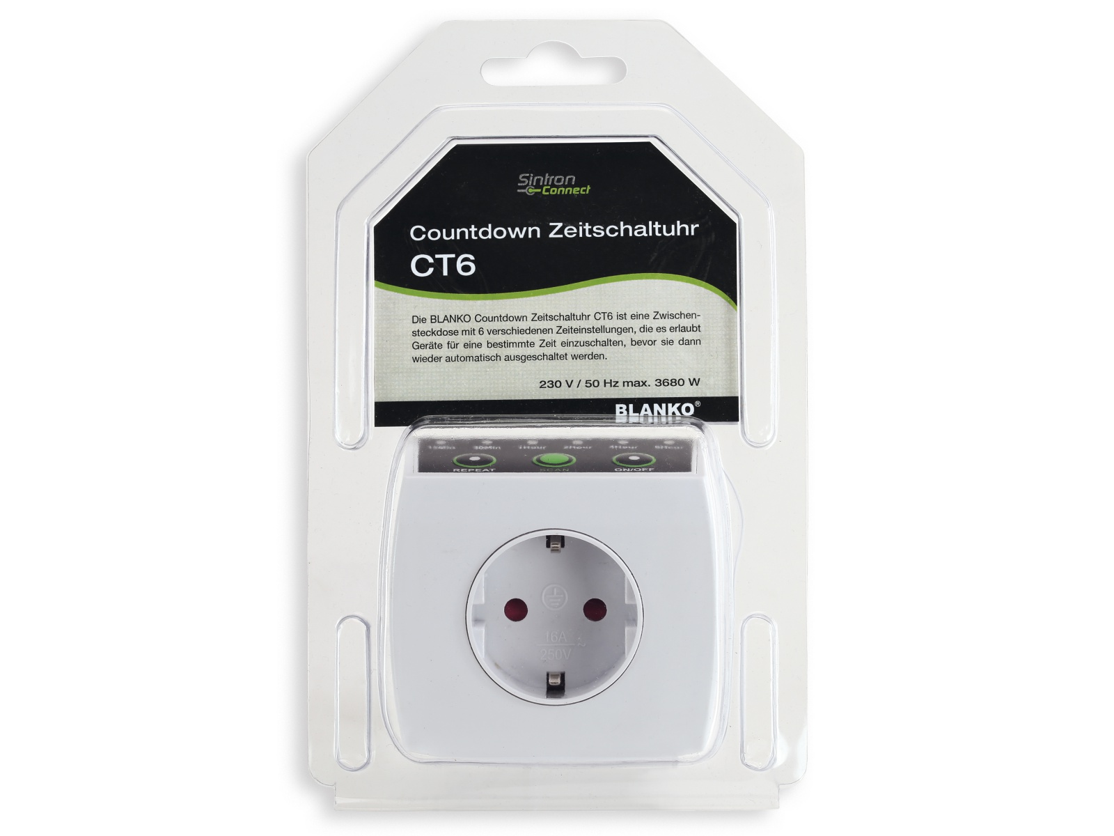 BLANKO Countdown Zeitschaltuhr CT6