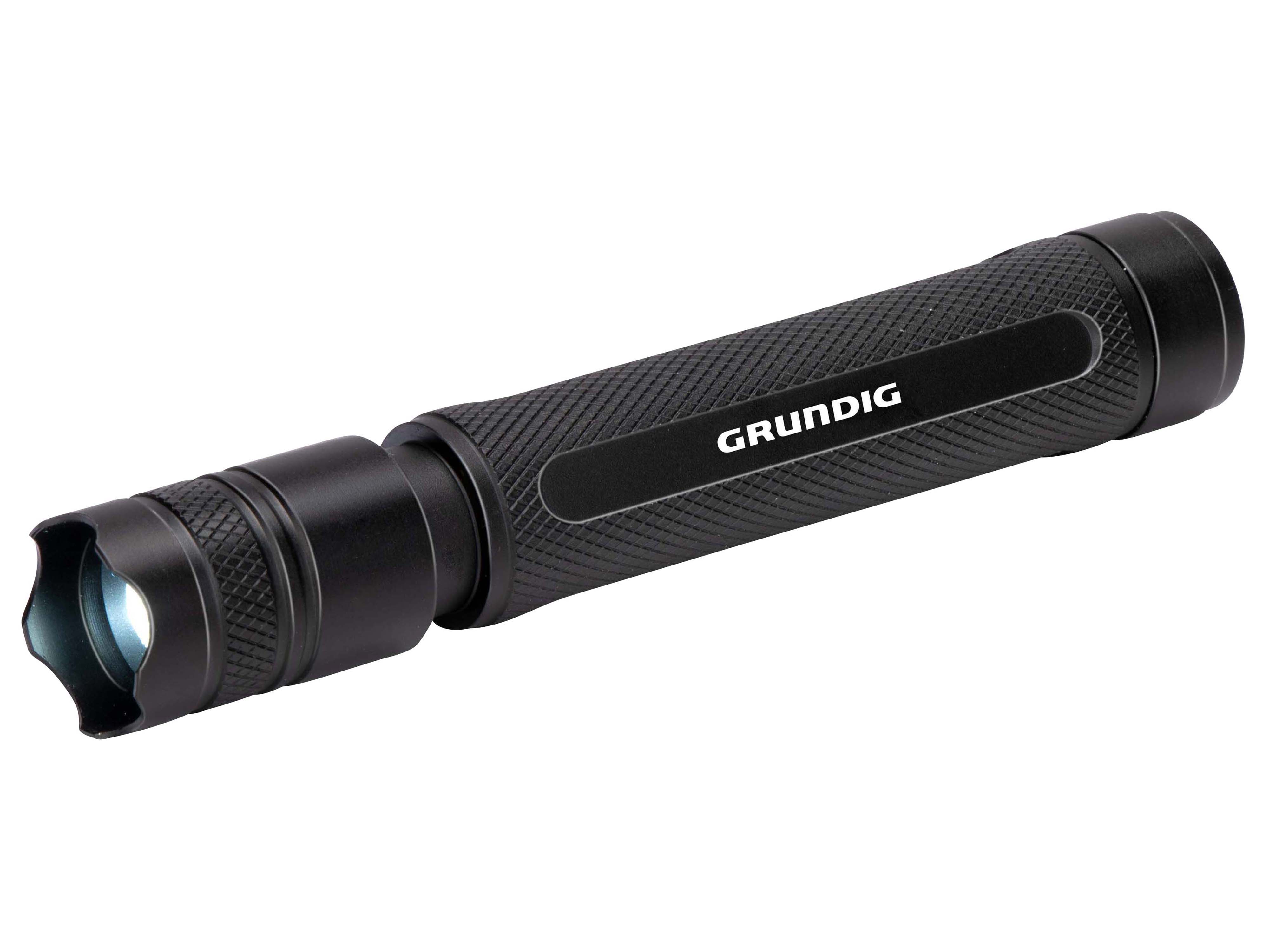 GRUNDIG LED-Taschenlampe, 3 W, 110 Lm 27x165 mm GRUNDIG LED-Taschenlampe, 3 W, 110 Lm 27x165 mm