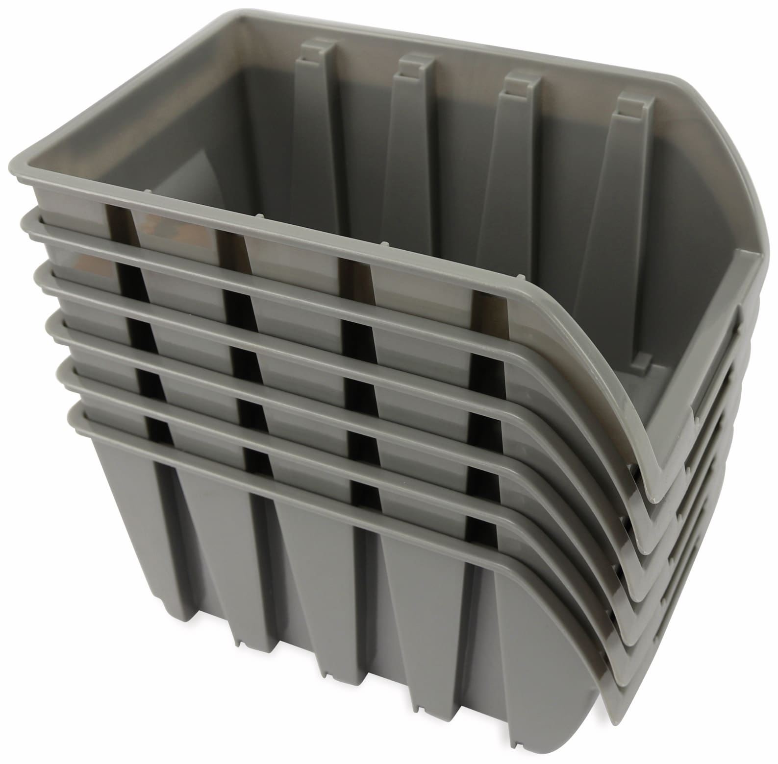 DAYTOOLS Stapelsichtbox RK-1033, 6 Stück, grau, 237x144x125 mm DAYTOOLS Stapelsichtbox RK-1033, 6 Stück, grau, 237x144x125 mm