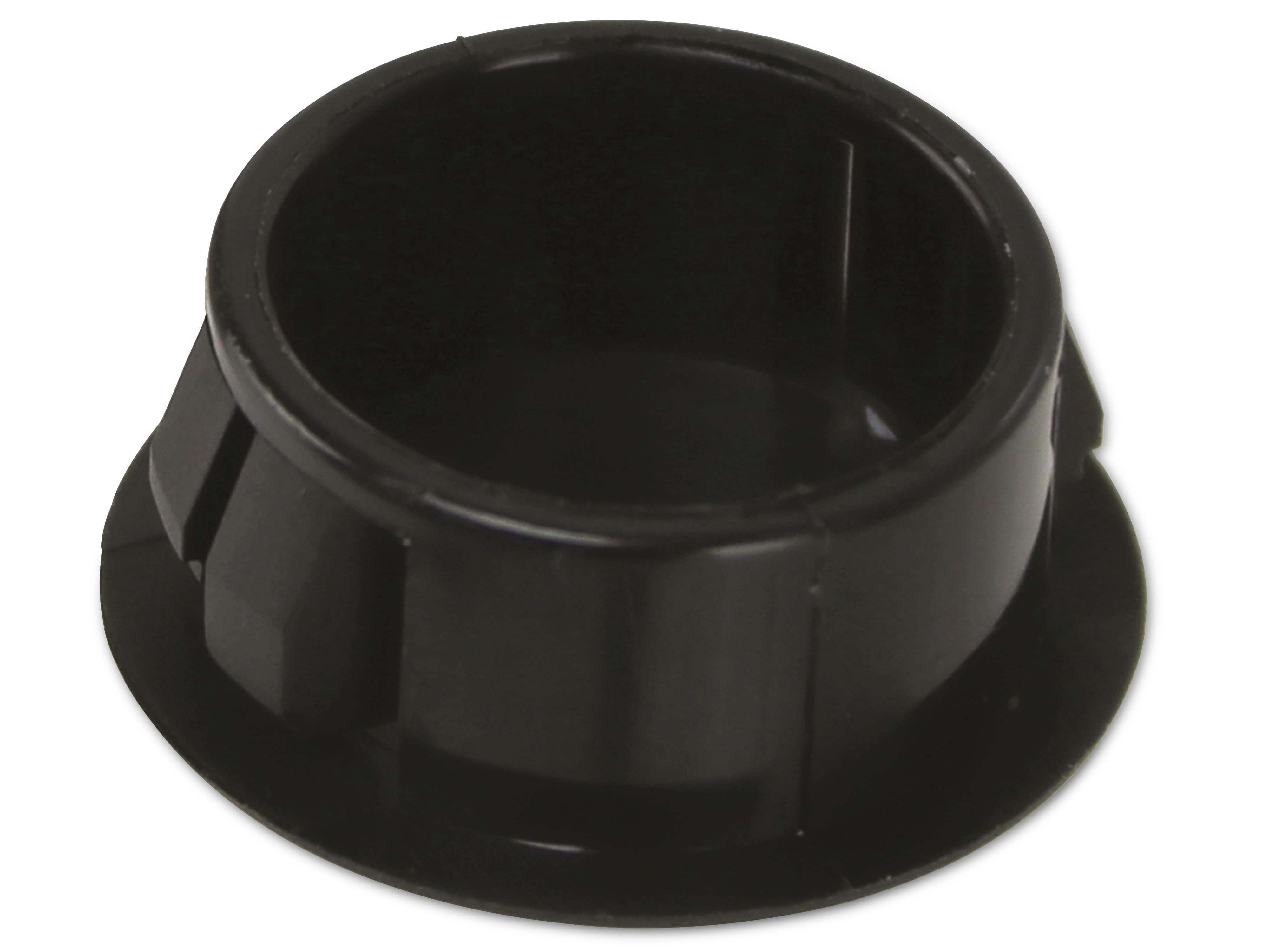 KSS Lochabdeckung Polyamid 6.6, schwarz, für Loch 19,1, Abdeckung-Ø 22,9, 1 Stück