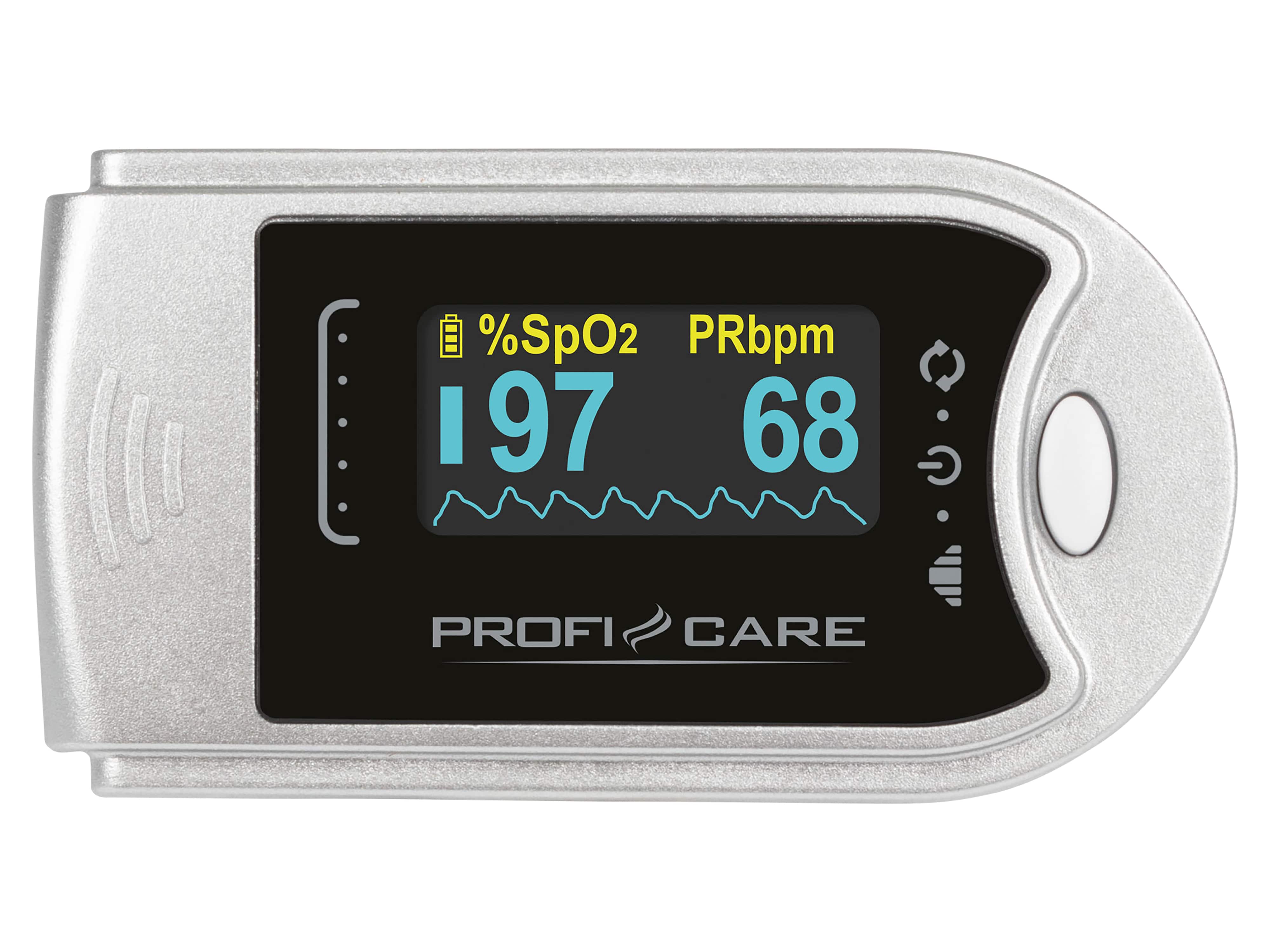 PROFICARE Pulsoximeter PC-PO 3104, 3 in 1, Blutsauerstoff-Messgerät