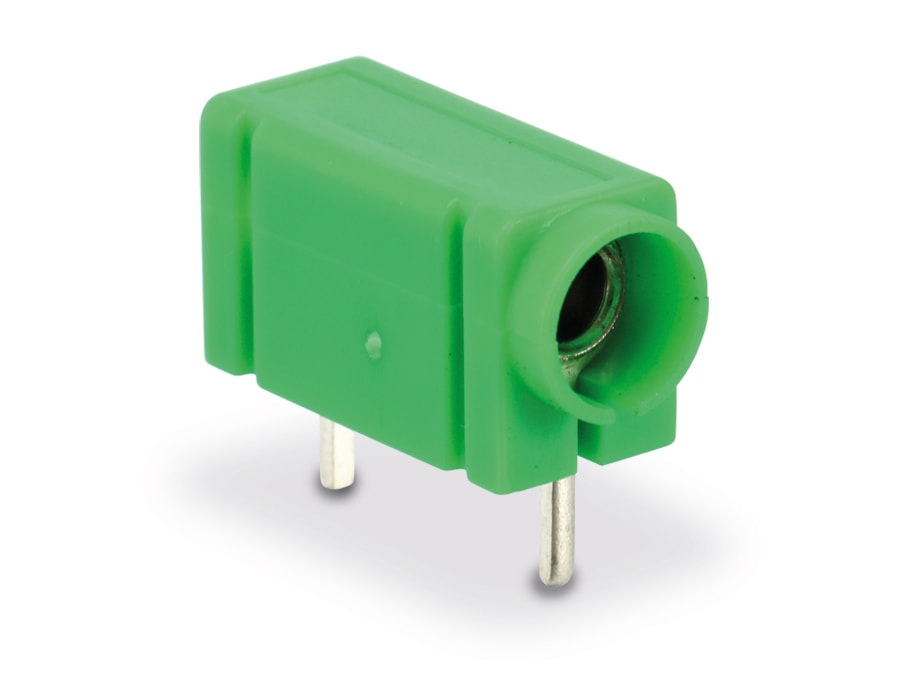 Prüfbuchse 4mm für Printmontage, grün