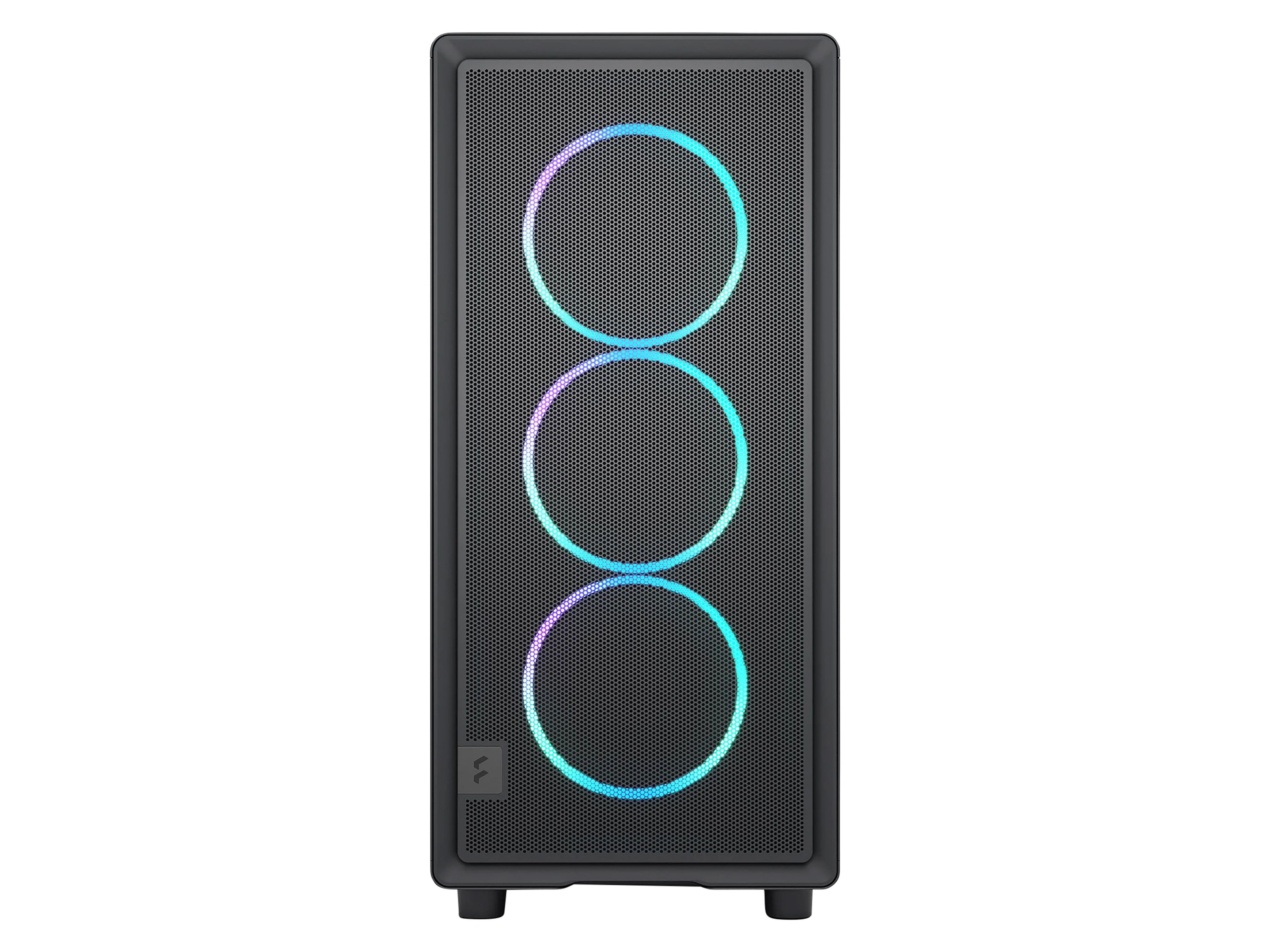 FRACTAL Midi Tower Design Epoch Black TG RGB Light