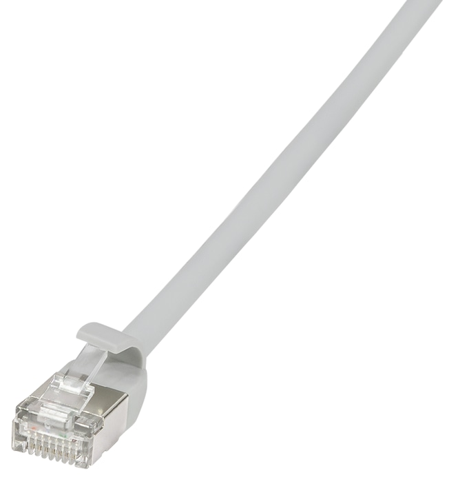 LOGILINK Patchkabel SlimLine Ultraflex CAT.6A U/FTP grau 0,5m LOGILINK Patchkabel SlimLine Ultraflex CAT.6A U/FTP grau 0,5m
