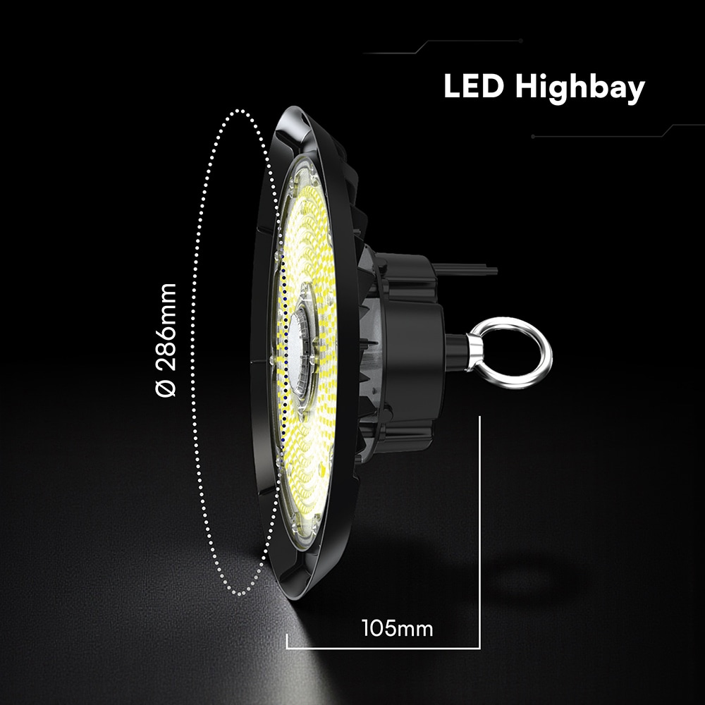 V-TAC LED-Hallenstrahler VT-240766, EEK: D, 150W, 23250lm, 6500K, 90°, IP65 V-TAC LED-Hallenstrahler VT-240766, EEK: D, 150W, 23250lm, 6500K, 90°, IP65