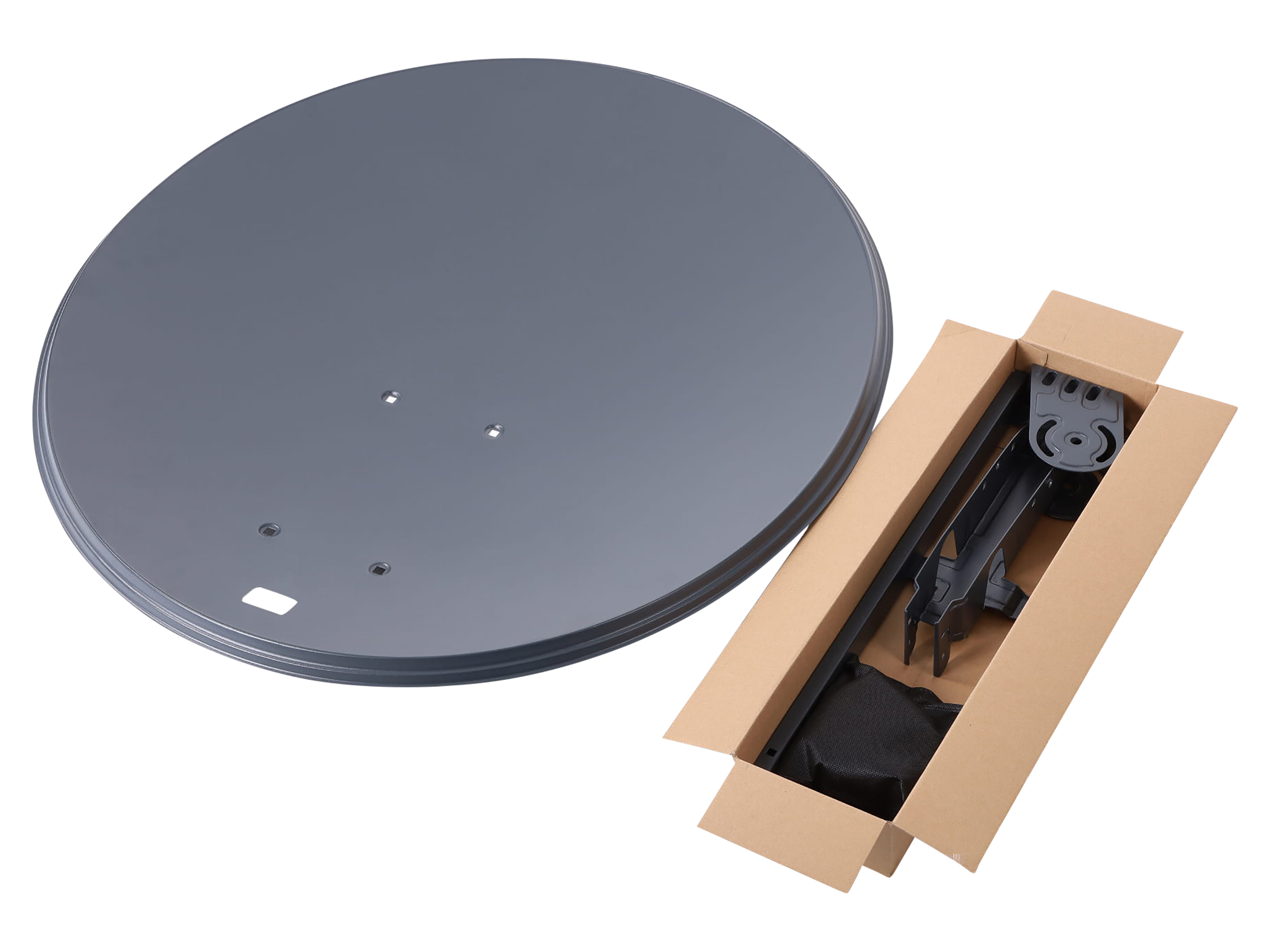 RED OPTICUM SAT-Antenne X80, Stahl, anthrazit, 80 cm