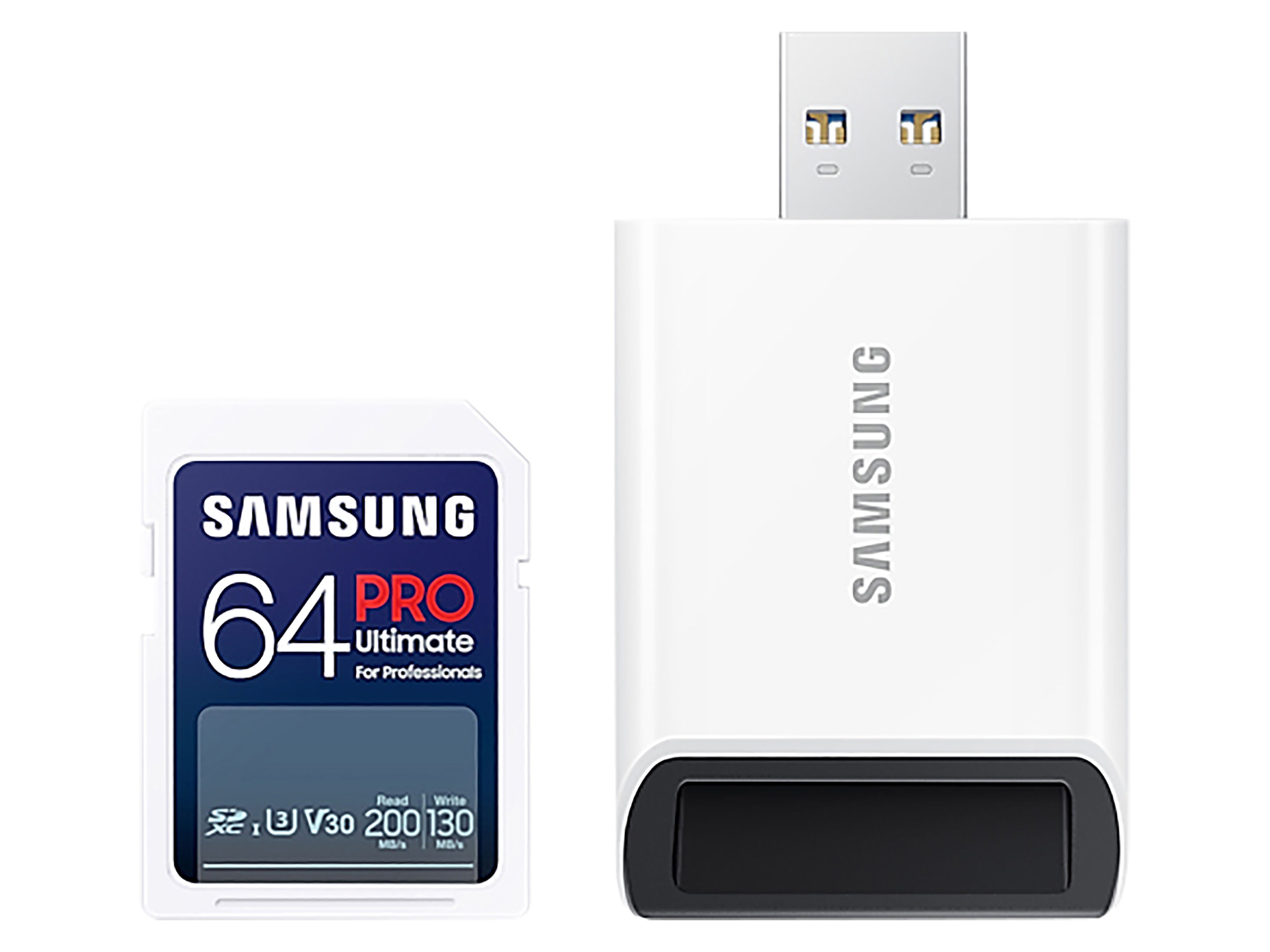 SAMSUNG SDXC-Speicherkarte PRO Ultimate 64GB inkl. USB-Adapter
