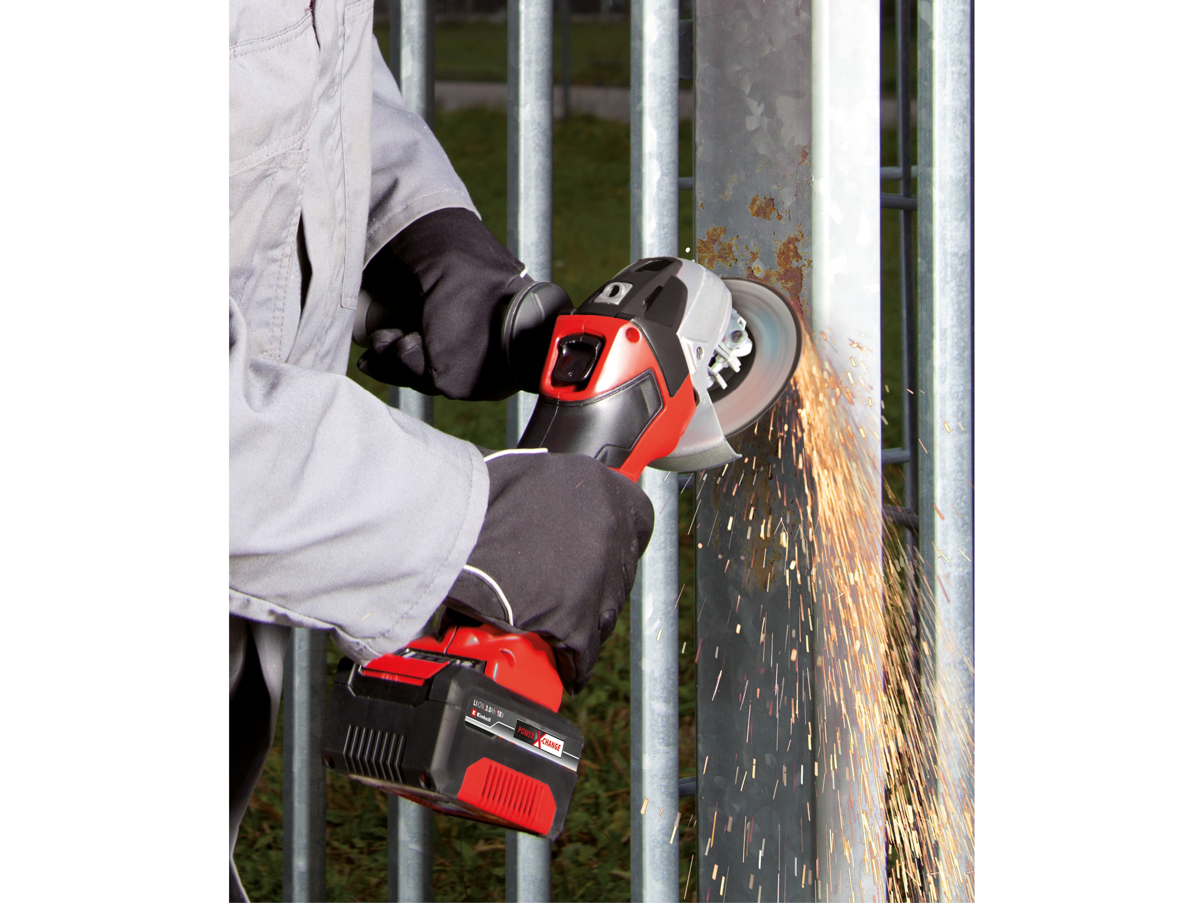 EINHELL Akku-Winkelschleifer 4431110, TE AG18 Li Solo