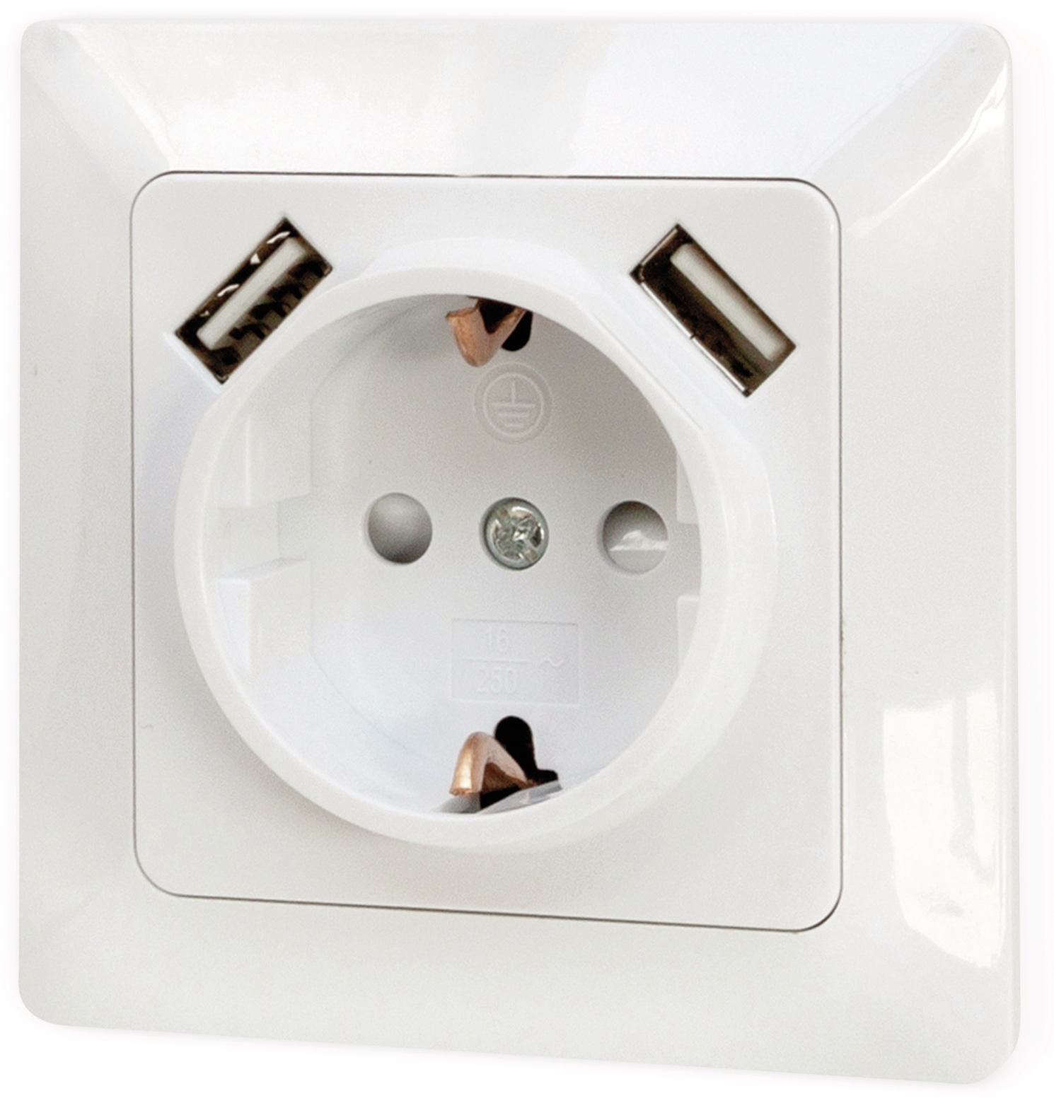 ARCAS Schutzkontaktsteckdose 98700019, 2x USB ARCAS Schutzkontaktsteckdose 98700019, 2x USB