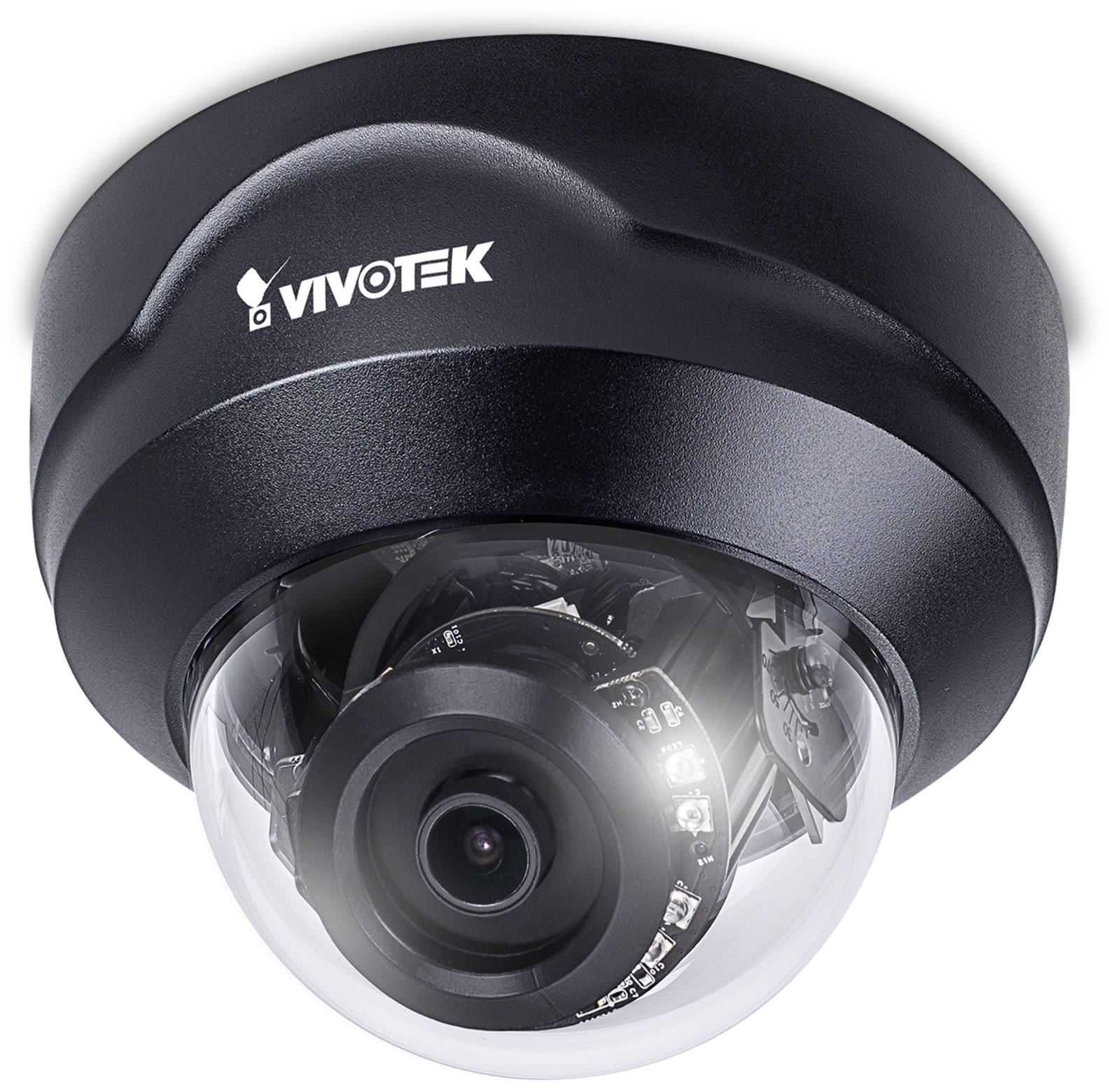 Vivotek POE-überwachungskamera FD8179-H (Black), Dome, 4MP