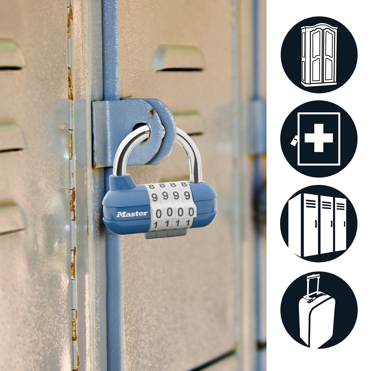 MASTERLOCK Vorhängeschloss 1520EURD, mit Zahlenschloss