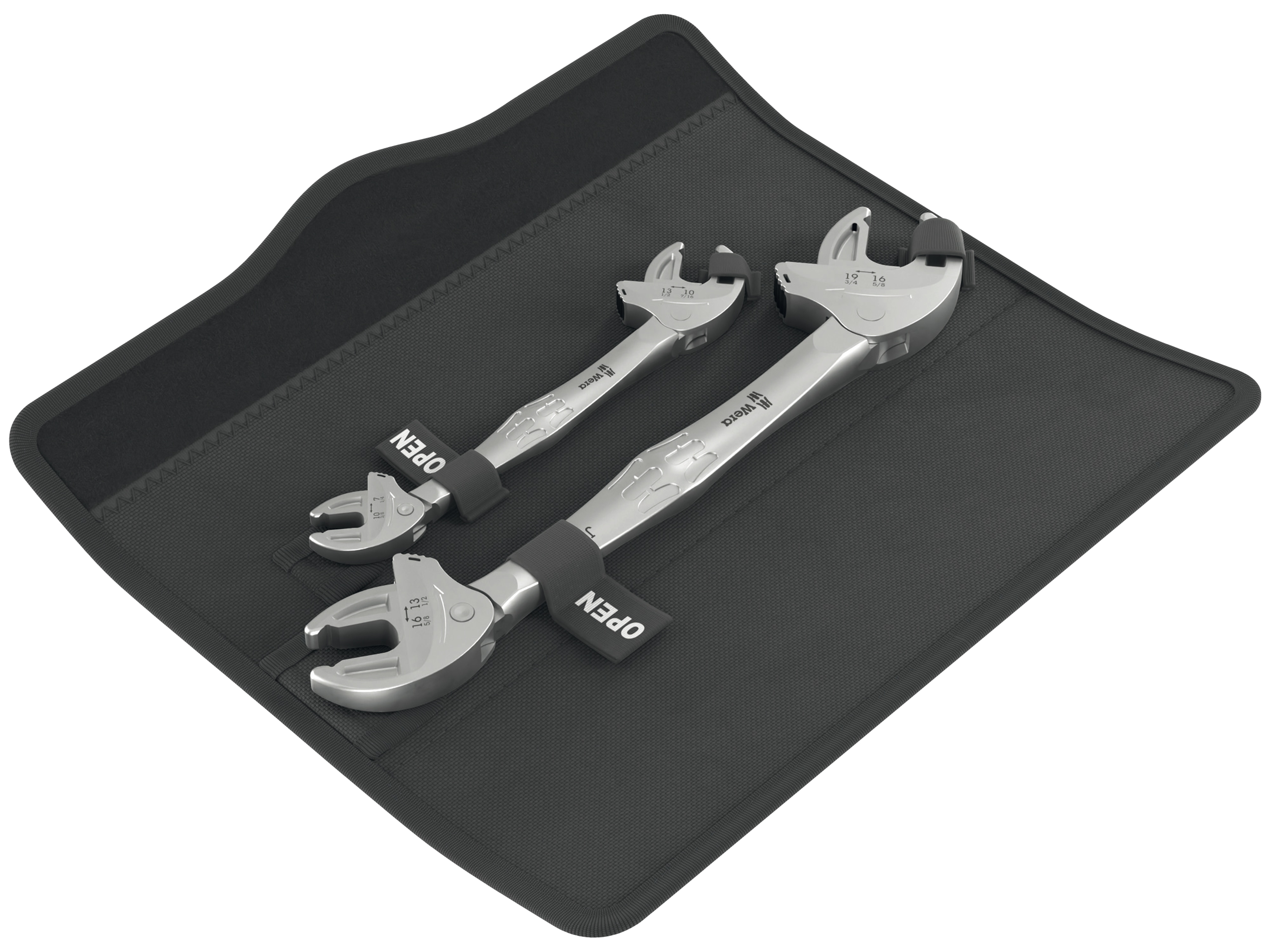 WERA Selbstjustierende Doppelmauschlüssel, 6006 Joker Set 1, 05020340001, 2-teilig