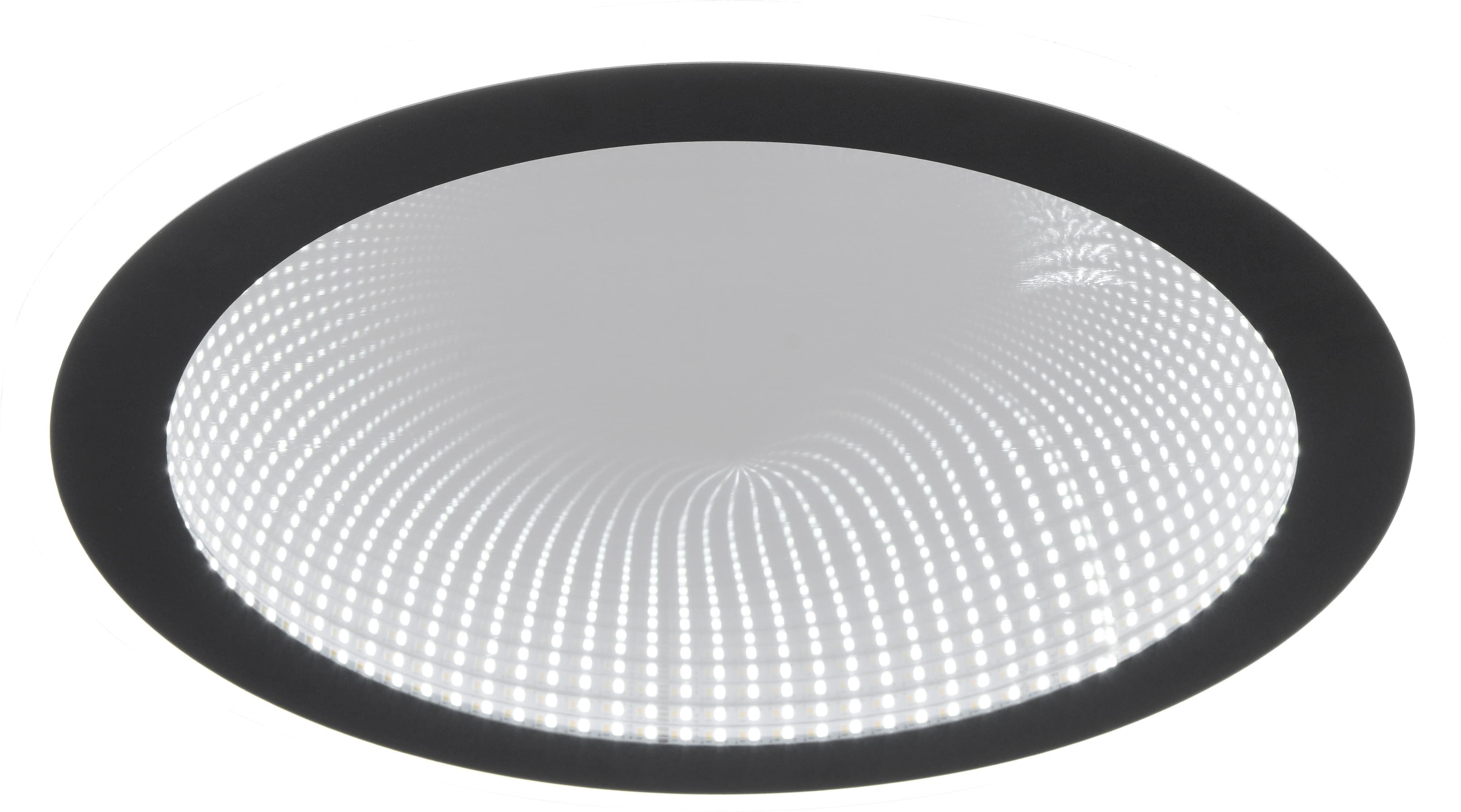 REALITY LED-Deckenleuchte GLACE, R67681132, 21,5W, 2600lm, schwarz