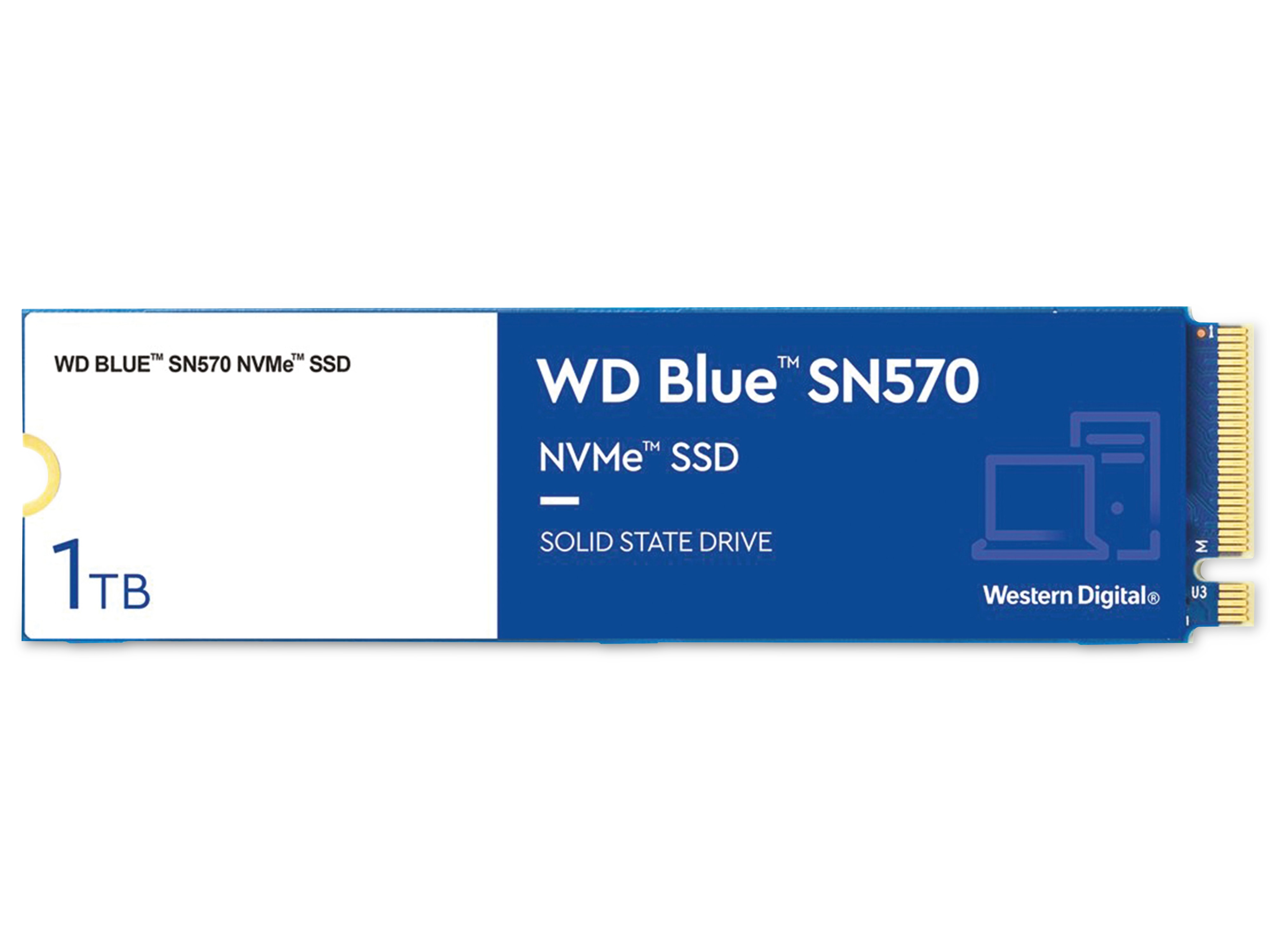 WESTERN DIGITAL M.2 SSD WD Blue SN570, 1 TB, NVMe, intern