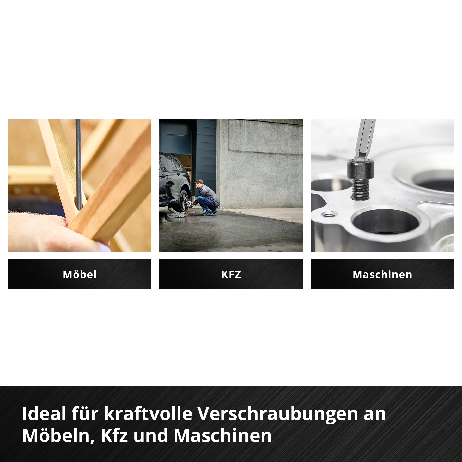 EINHELL E-Case-Einleger T-Griff-Schraubendreher, 370526, 9-teilig