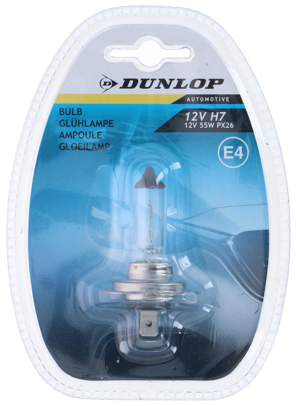 DUNLOP Autolampe H7, E4, 55W, 12V