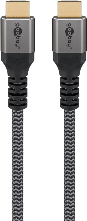 GOOBAY HDMI Kabel Plus High Speed 4K schwarz/silber, 3 m GOOBAY HDMI Kabel Plus High Speed 4K schwarz/silber, 3 m