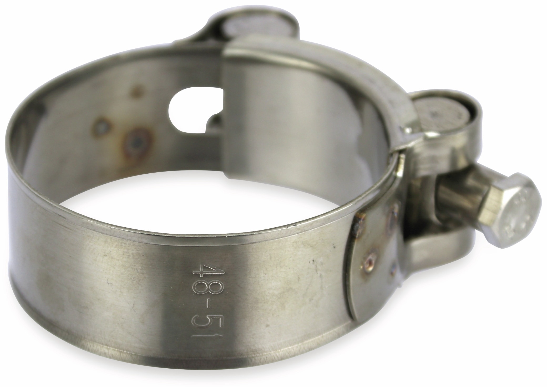 Gelenkbolzenschelle, 48...51mm, Edelstahl Gelenkbolzenschelle, 48...51mm, Edelstahl