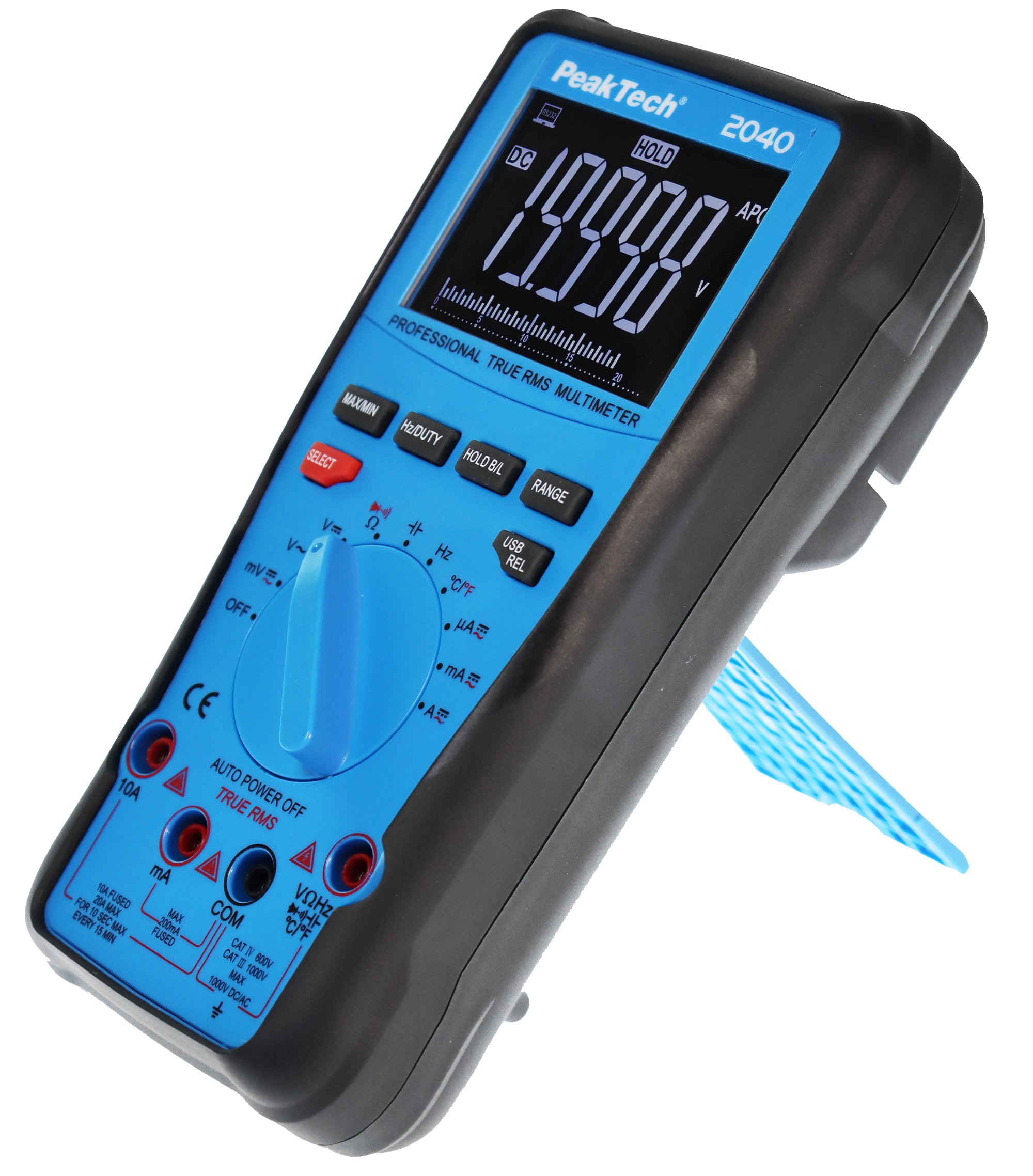 PEAKTECH True RMS Multimeter, P 2040, 20.000 Counts, USB