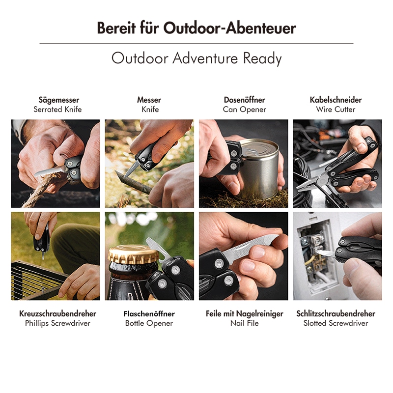 LOGILINK 11-in-1 Multitool, WZ0085, mit Nylontasche LOGILINK 11-in-1 Multitool, WZ0085, mit Nylontasche