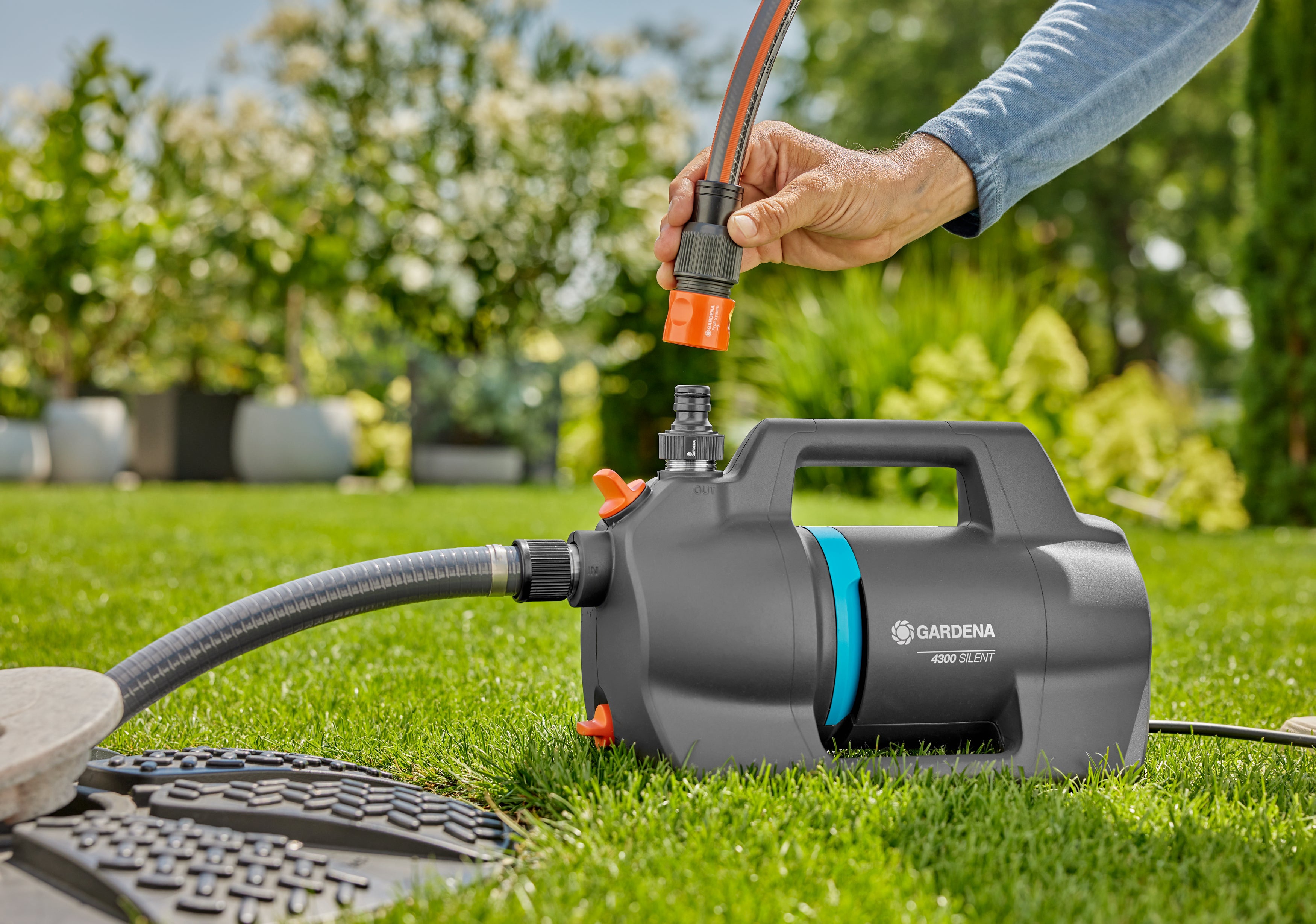 GARDENA Gartenpumpe 4300 Silent, 09056-20
