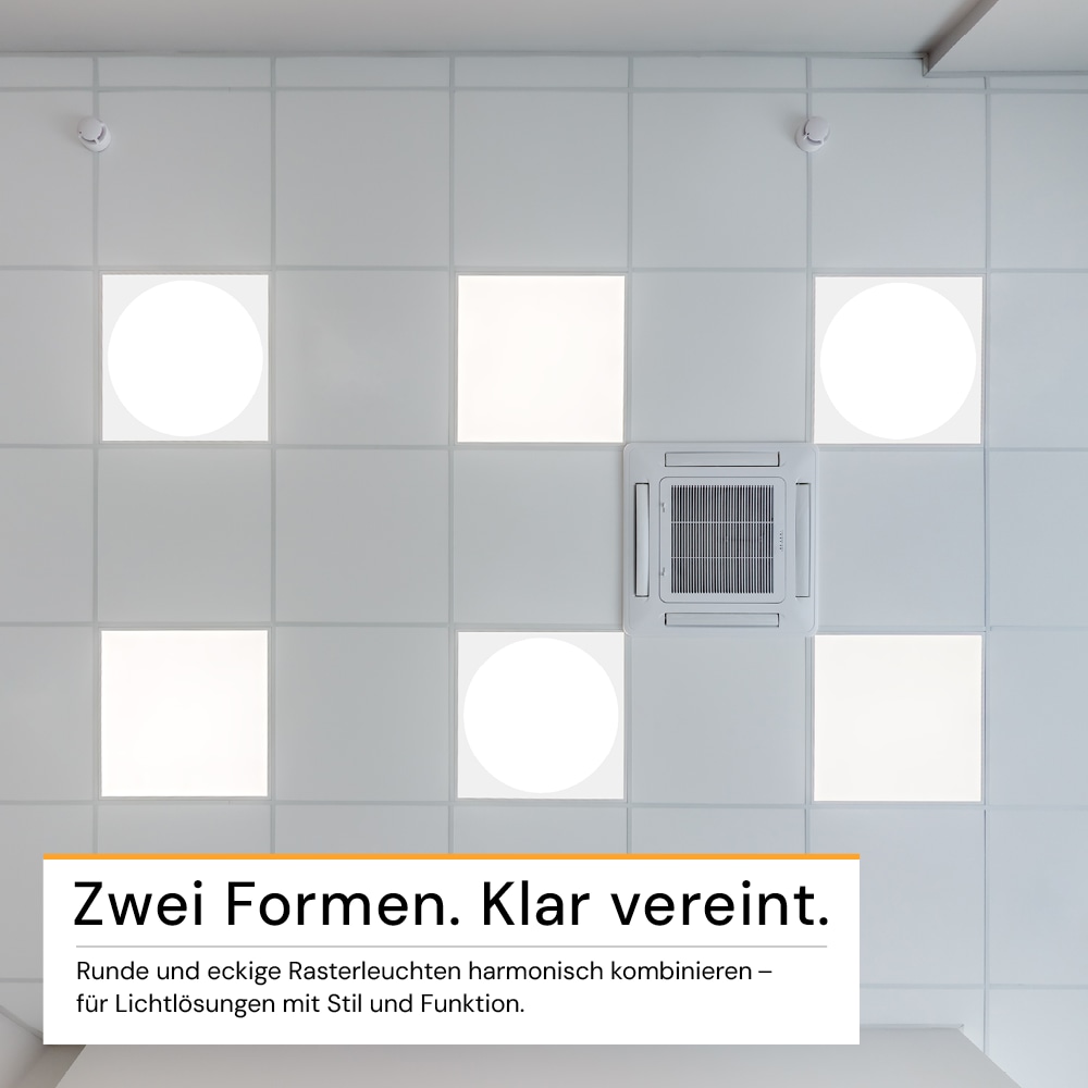 ENOVALITE LED-Panel, 30W, 4000K, EEK: E, 3600lm, IP20, runde Leuchtfläche, weiß