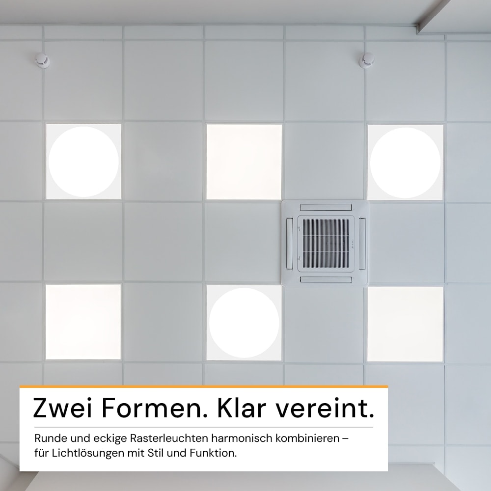 ENOVALITE LED-Panel, 30W, 4000K, EEK: E, 3600lm, IP20, runde Leuchtfläche, weiß