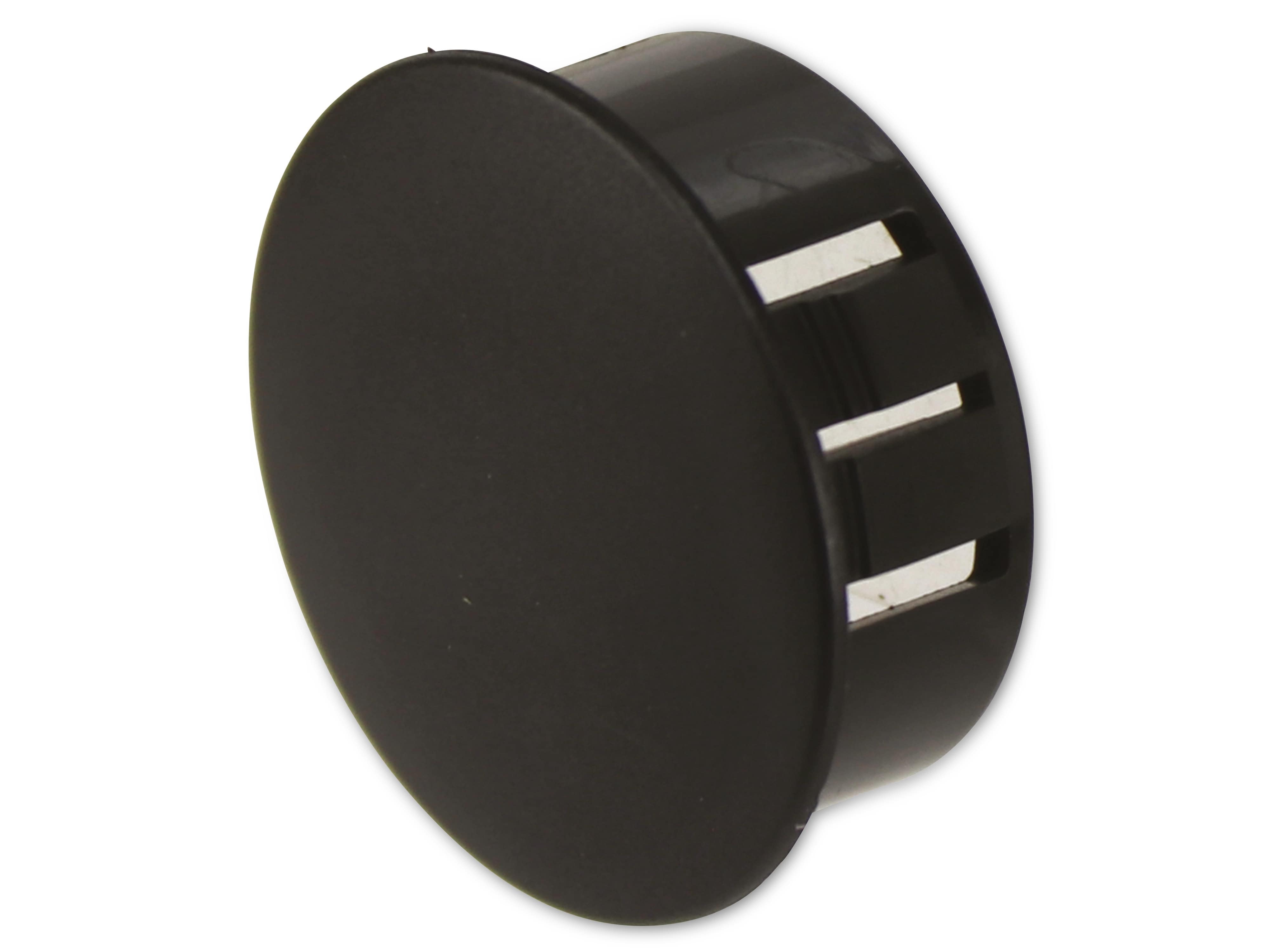 KSS Lochabdeckung Polyamid 6.6, schwarz, für Loch 23,4, Abdeckung-Ø 29, 1 Stück