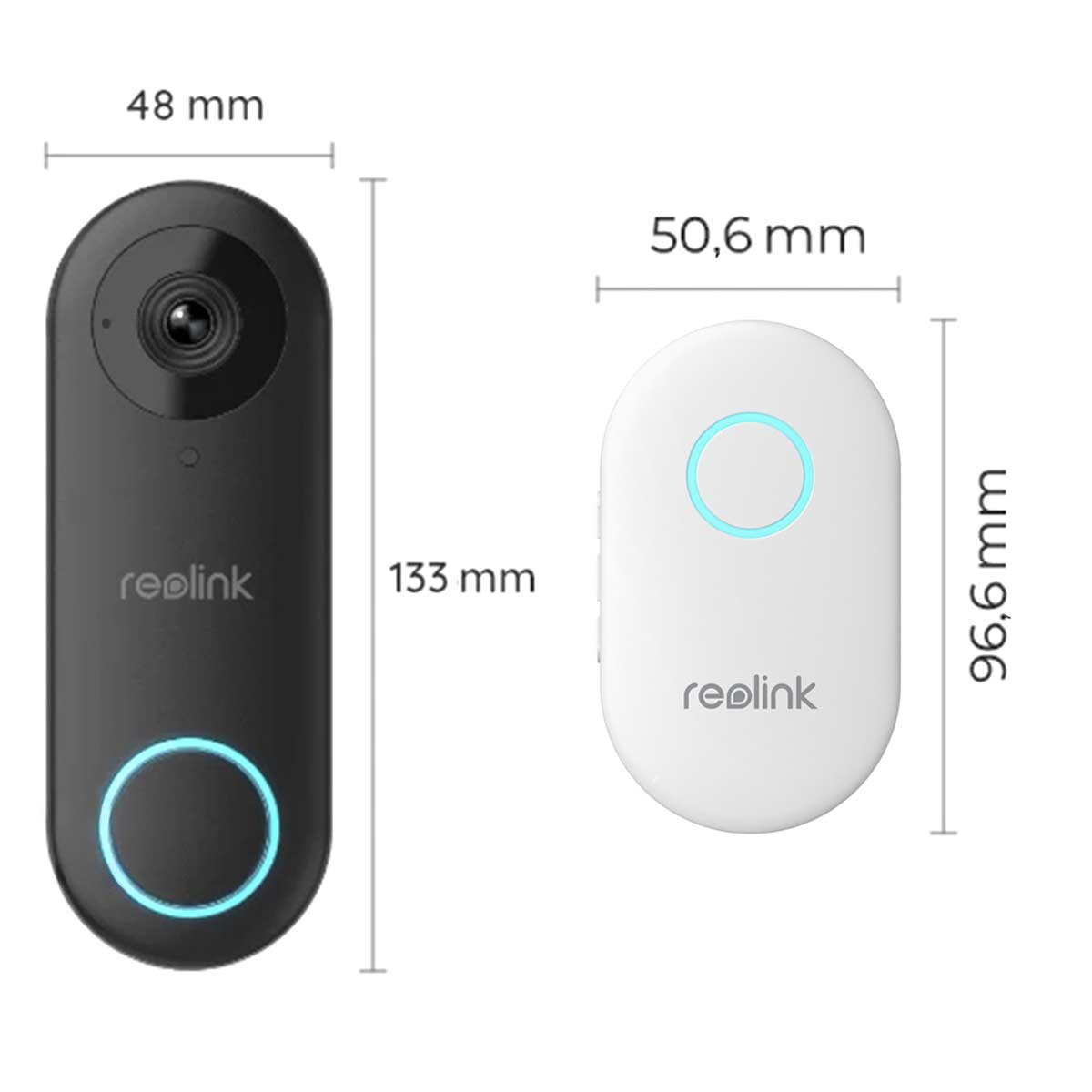 REOLINK Türklingel mit Kamera D340W, außen, schwarz