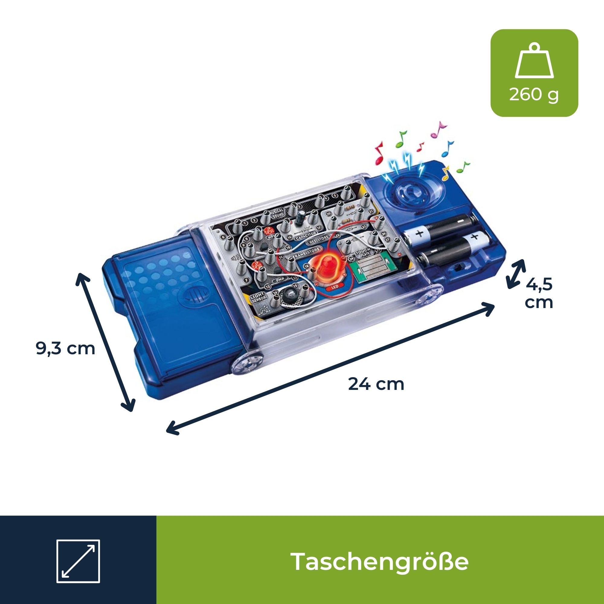 VELLEMAN Elektronischer Projektbaukasten KNS100 - 8 Experimente - LED & Musik