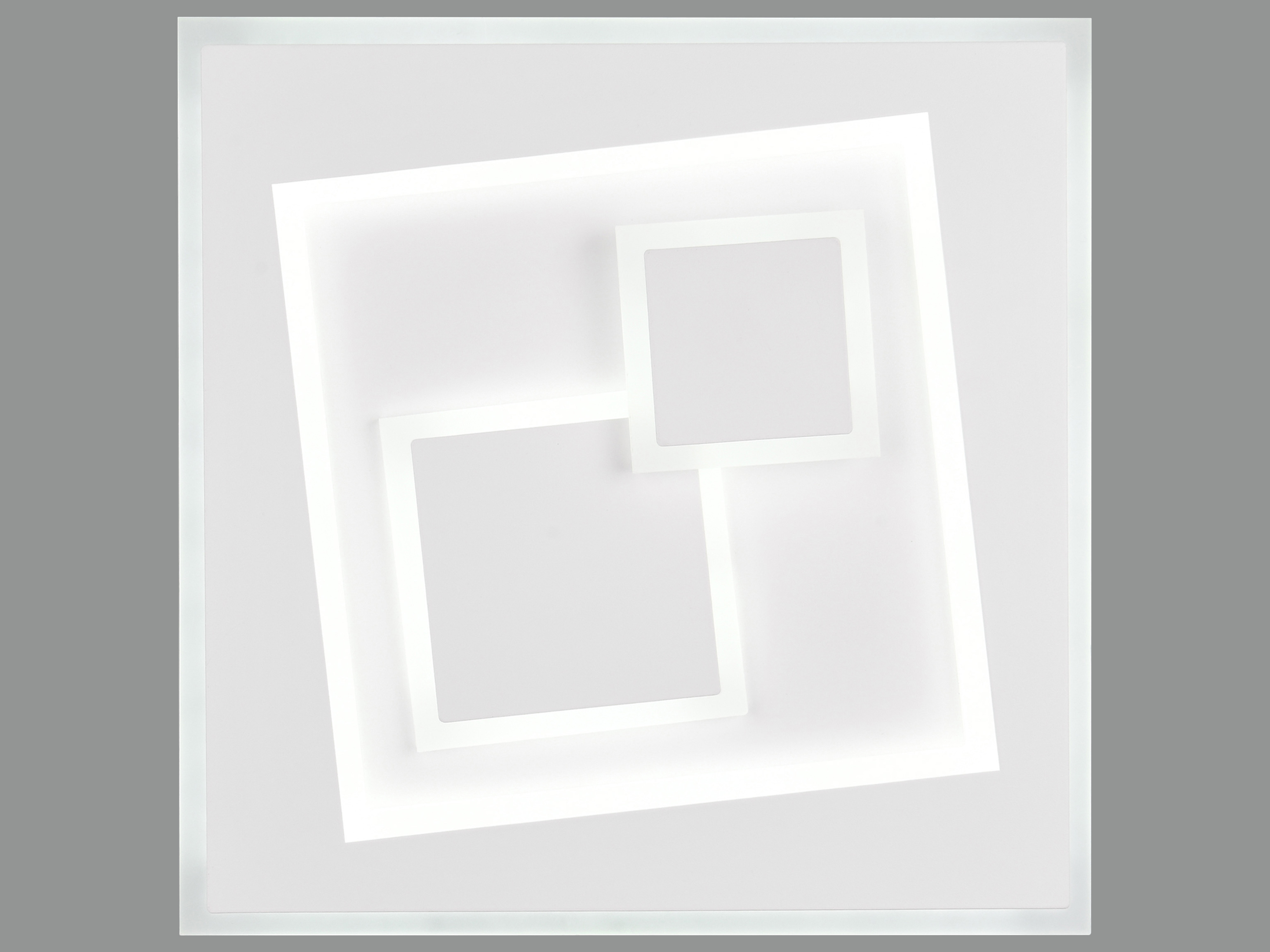 REALITY LED-Deckenleuchte Deglas, 34W, 2700... 6500K, 3900lm, Fernbedienung, CCT, IP20, weiß