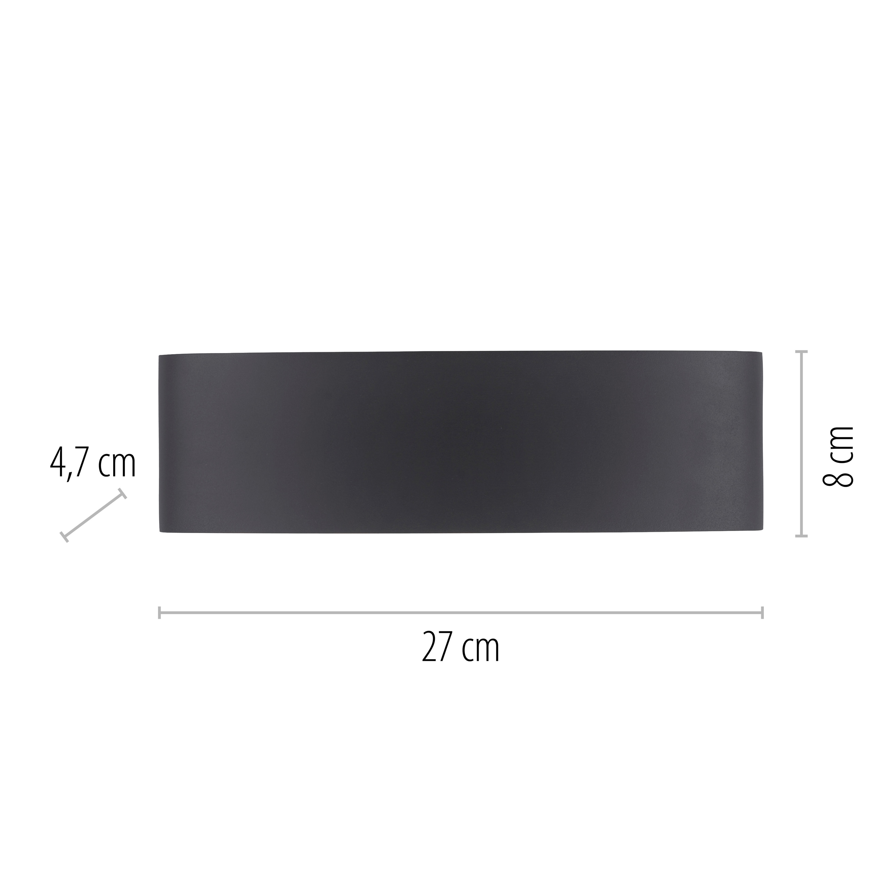 PAUL NEUHAUS LED-Wandleuchte 9489-13 anthrazit, 8 W, 1200 lm, 3000 K, IP54