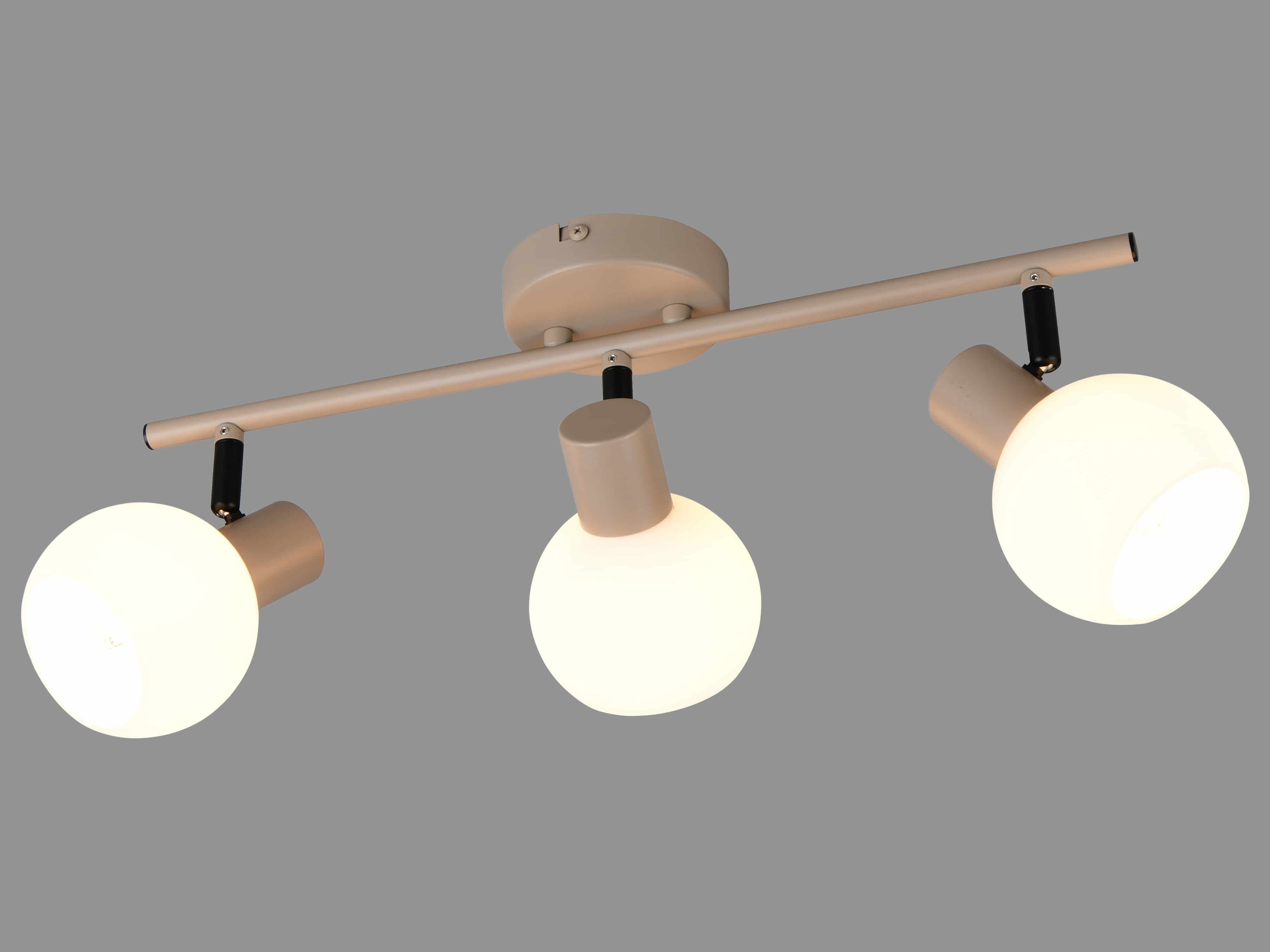 REALITY Deckenleuchte 3 flg. Boba R86373043, E14, ohne LM, IP20, beige REALITY Deckenleuchte 3 flg. Boba R86373043, E14, ohne LM, IP20, beige