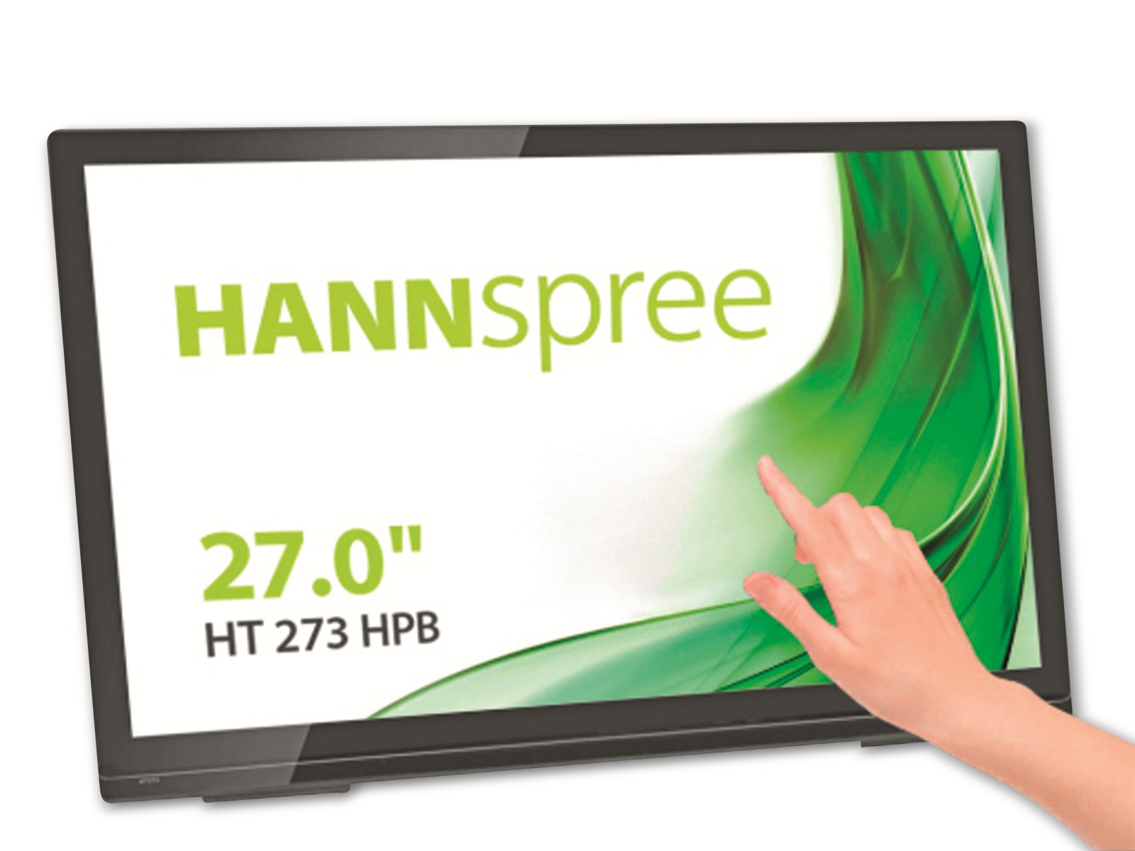 HANNspree Monitor HT273HPB, 27", EEK: D (A bis G), 16:9, 8ms, VGA, DVI, HDMI