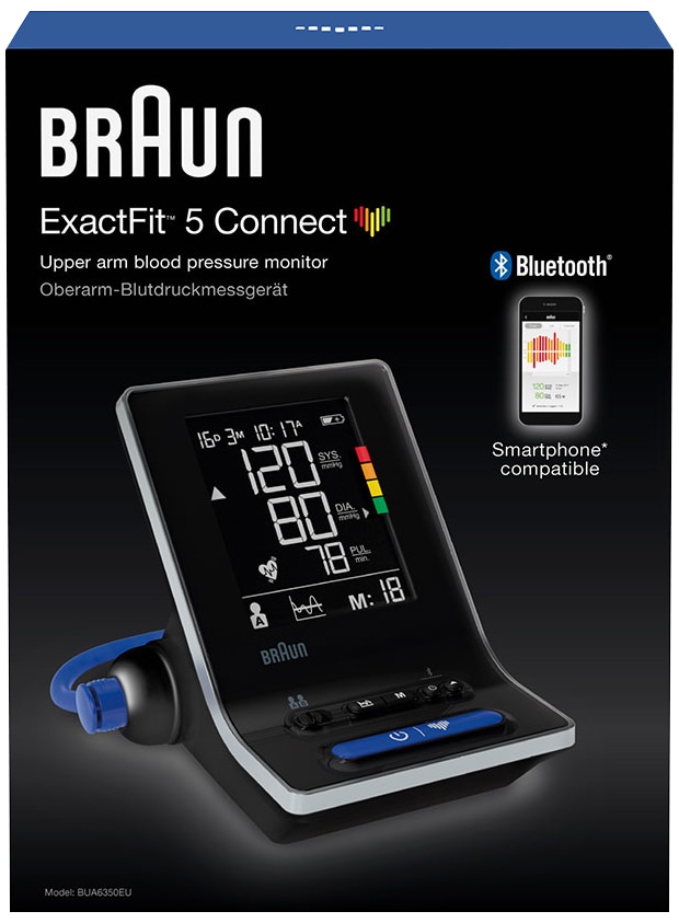 BRAUN Blutdruckmessgerät, Oberarm, BUA6350EU ExactFit 5