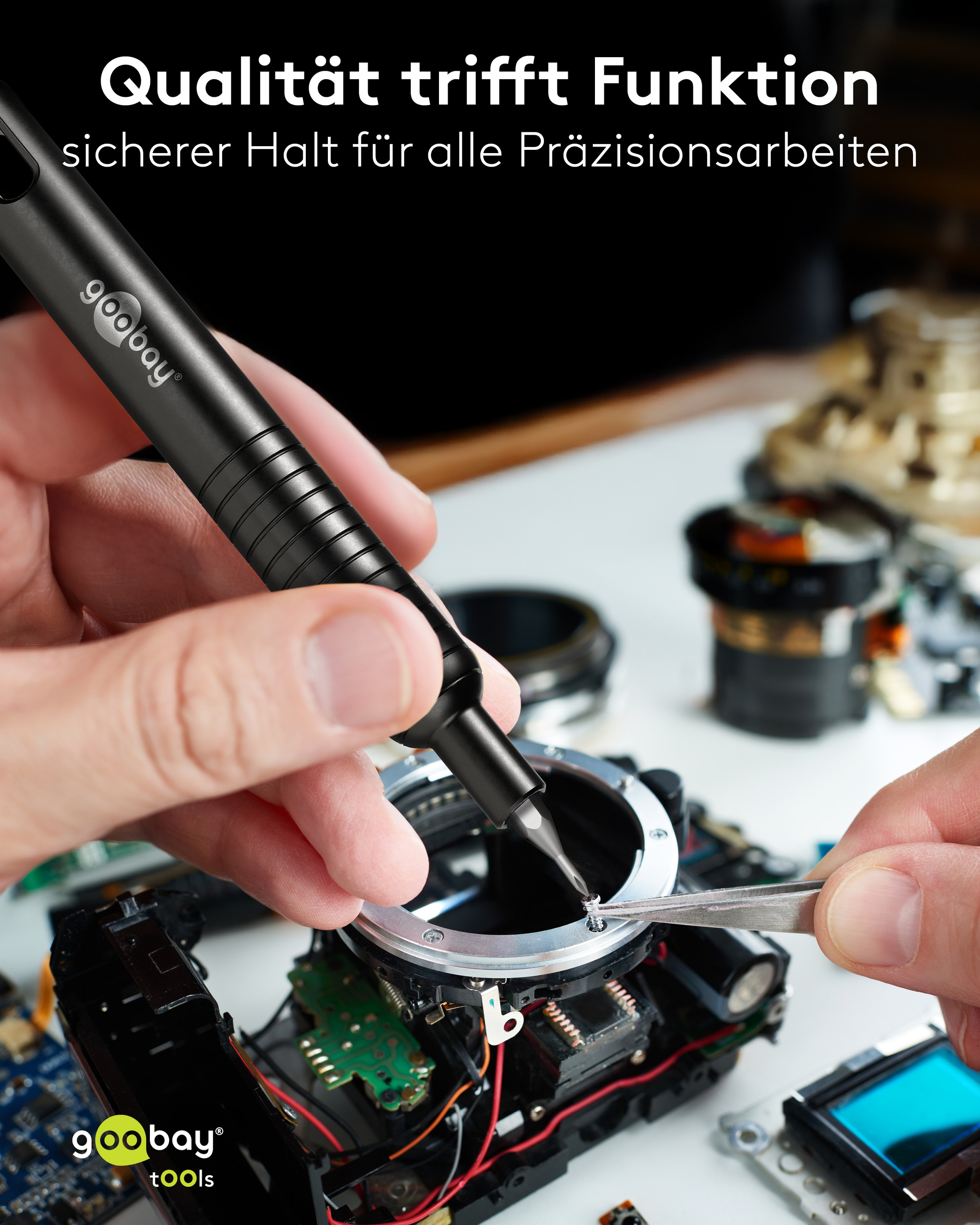 GOOBAY TOOLS Schraubendreher-Set, 77835, mit 48-tlg. Präzisions-Bitsatz