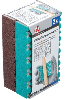 BGS TECHNIC Schleifschwamm-Satz, 80812, K120/K180, 2-teilig BGS TECHNIC Schleifschwamm-Satz, 80812, K120/K180, 2-teilig