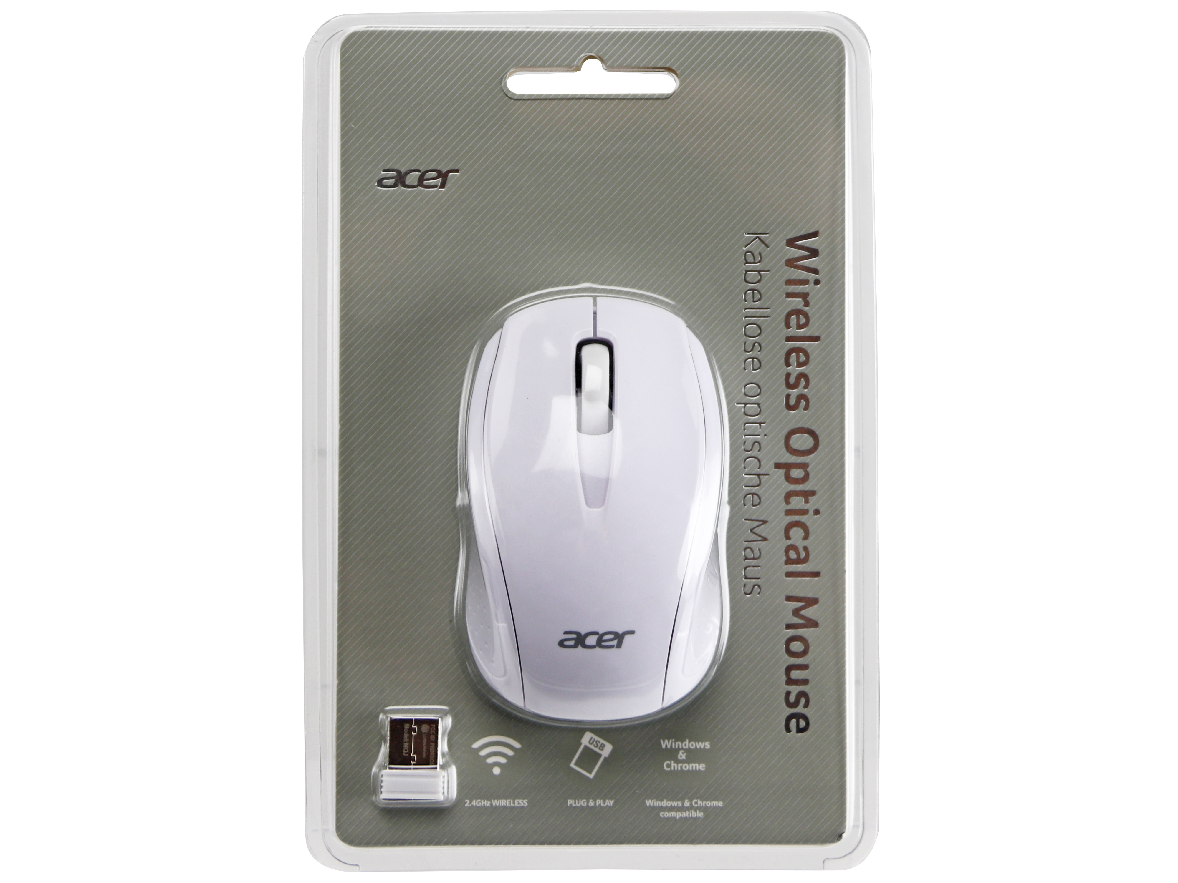 USB-Maus, Acer, AMR 800, 2,4Ghz, weiß