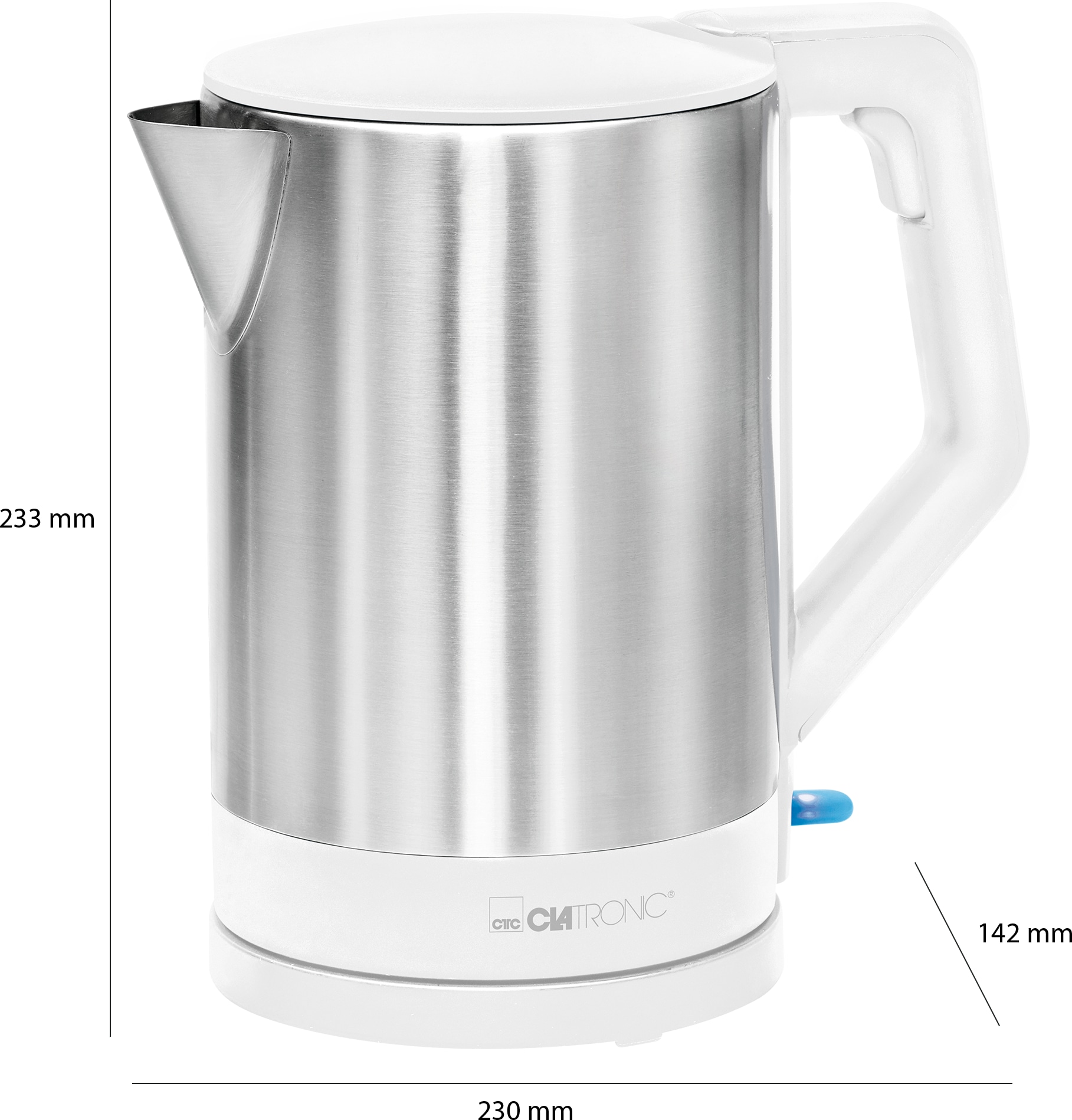 CLATRONIC Wasserkocher WKS 3692, 1,5 L, 1850 W, Cordless, weiß CLATRONIC Wasserkocher WKS 3692, 1,5 L, 1850 W, Cordless, weiß