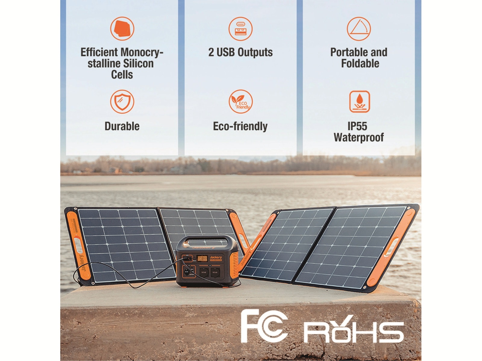 JACKERY Powerstation-Set Explorer 240EU + 100 W Solarmodul
