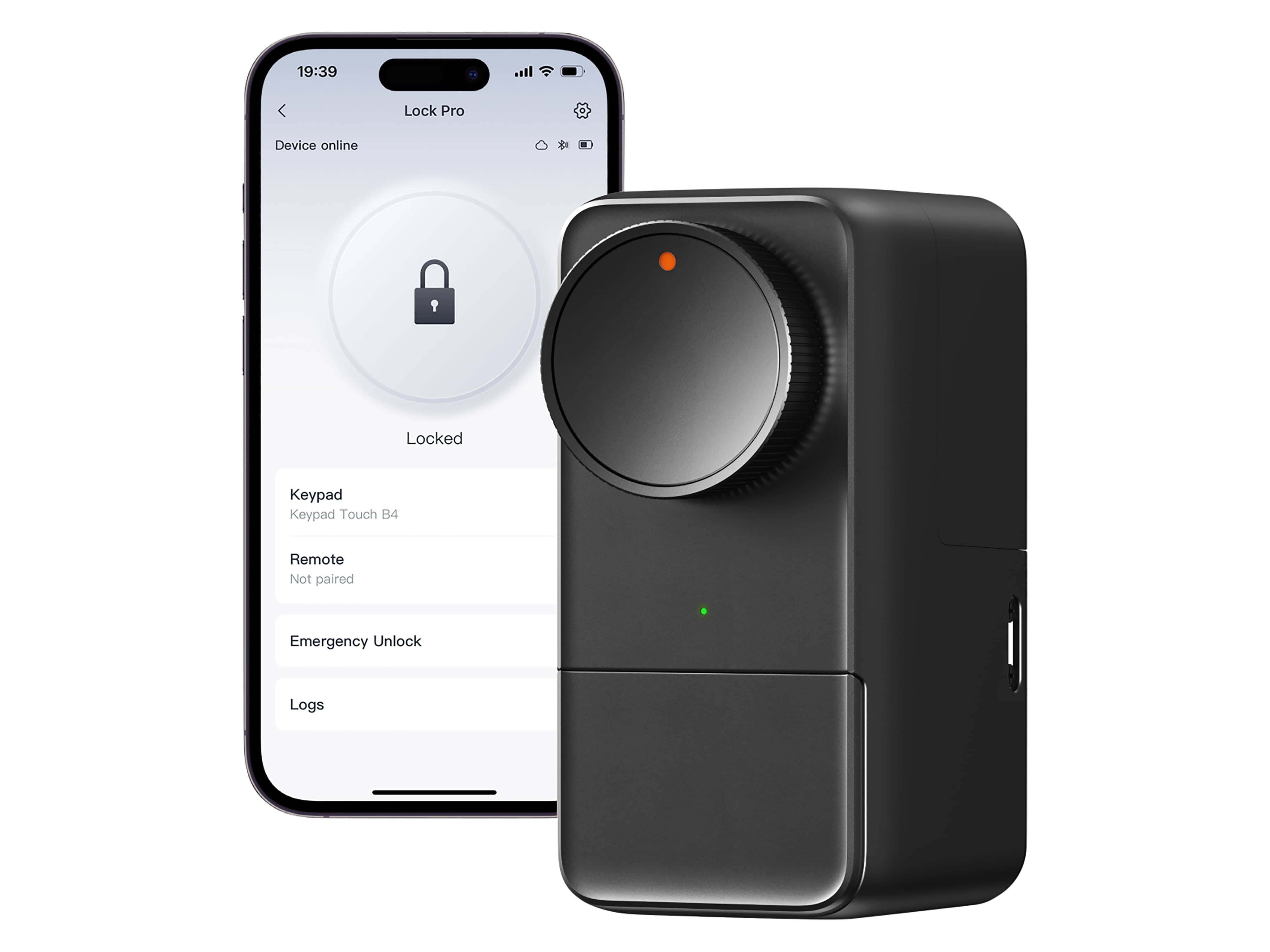 SWITCHBOT Smartes Türschloss, Smart Lock Pro, schwarz